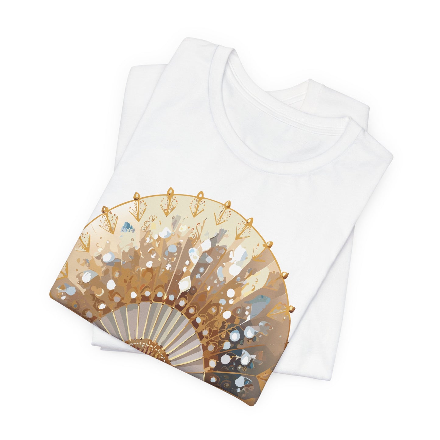 Fan shirt, Shirt with Fan, Tee Shirt with Gold Blower