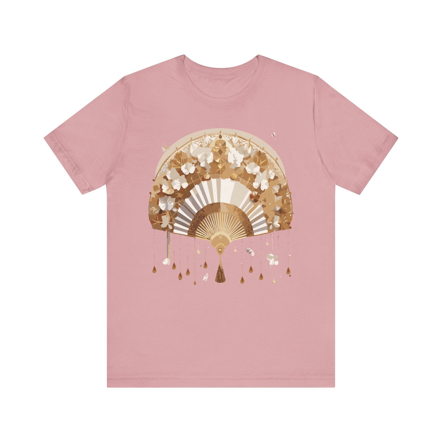 Fan shirt, Shirt with Fan, Tee Shirt with Gold Blower