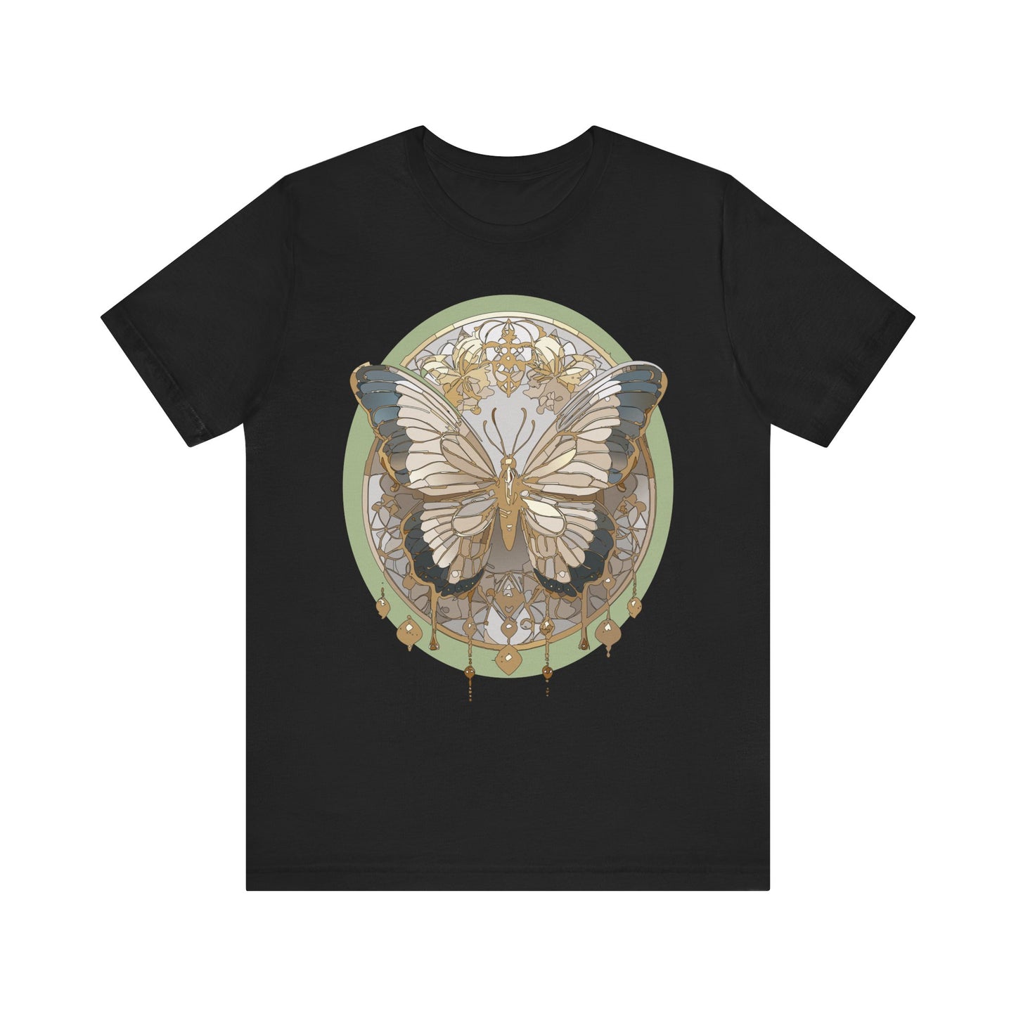 Butterfly Shirt, Shirt with Butterfly, Tee Shirt with Antique Butterfly