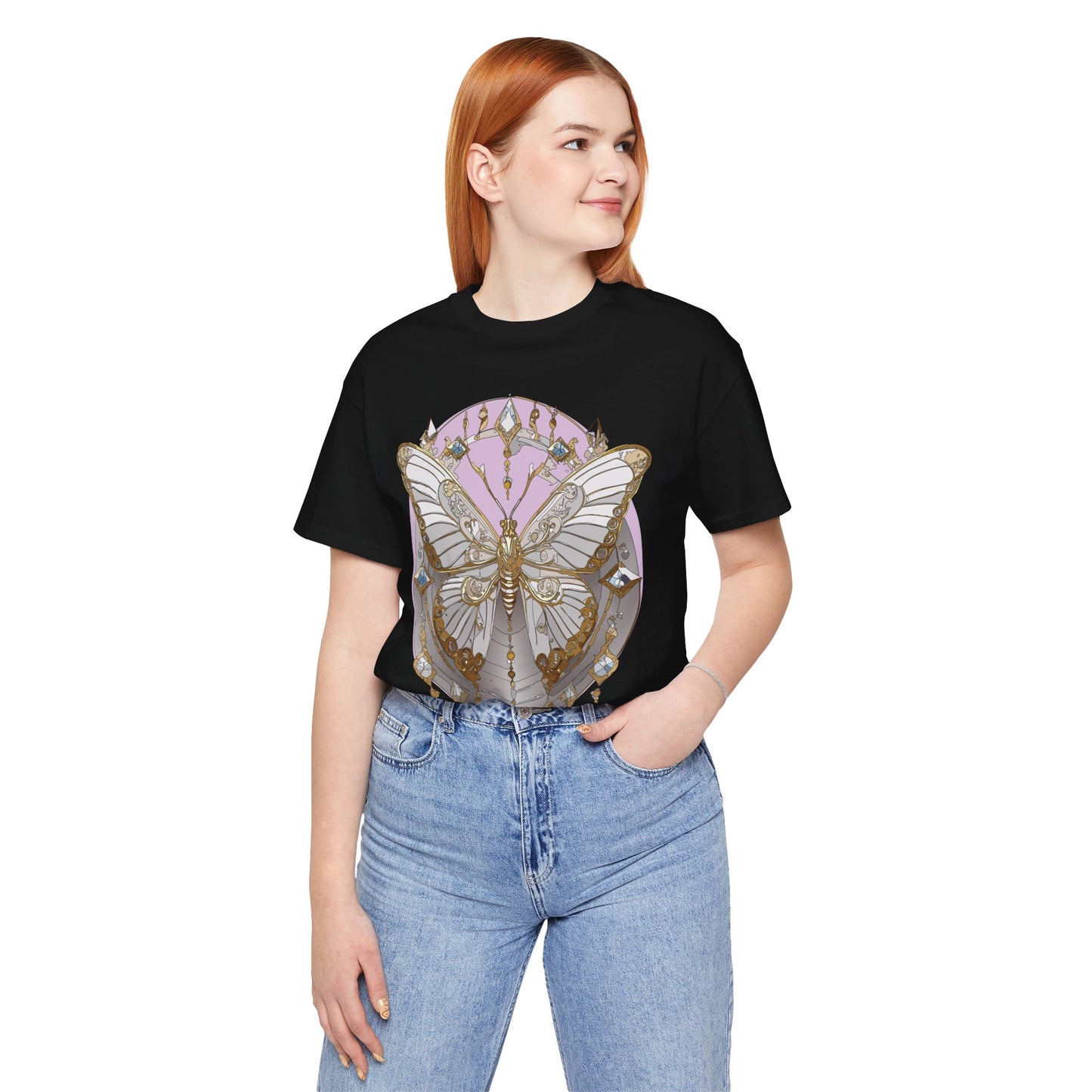 Butterfly Shirt, Shirt with Butterfly, Tee Shirt with Antique Butterfly