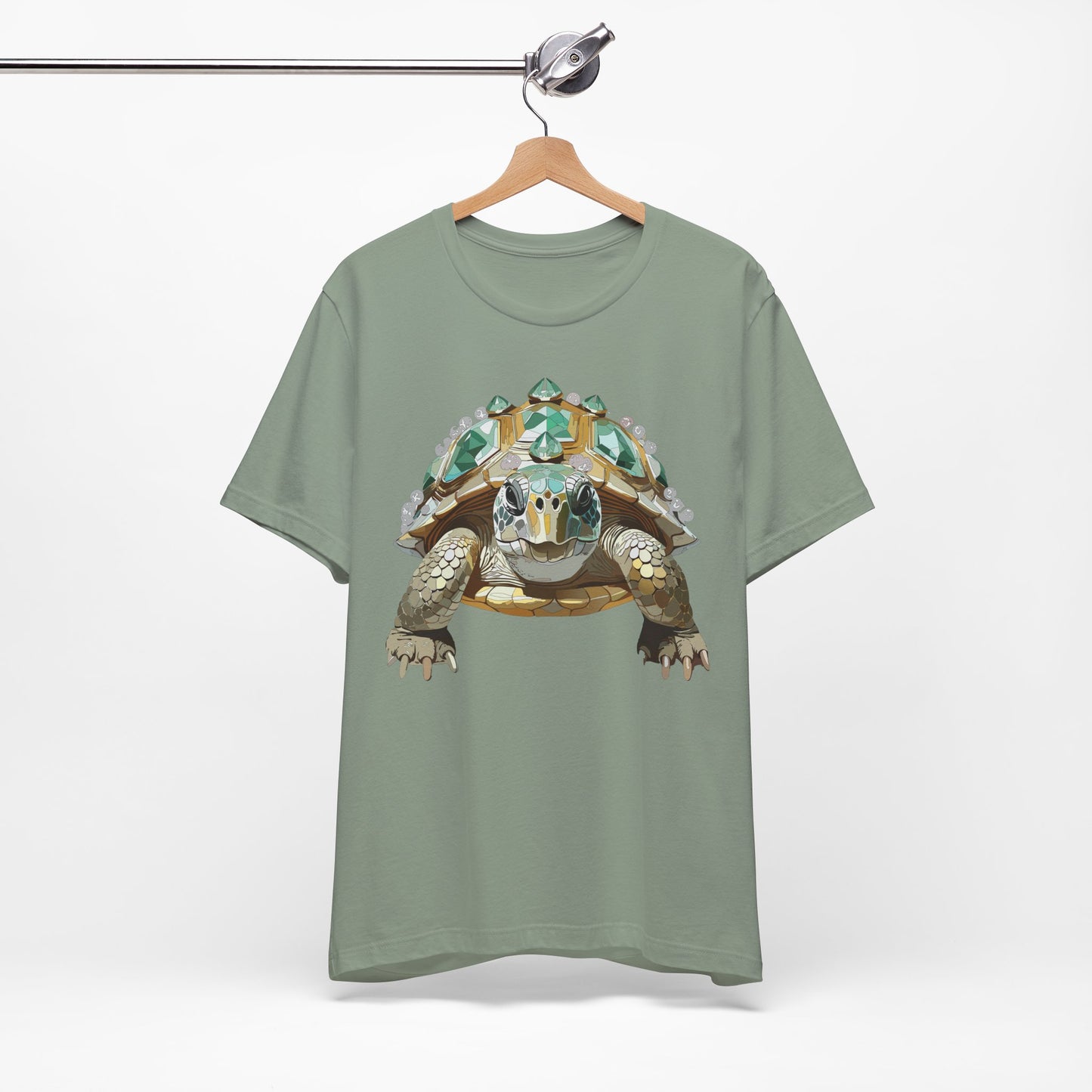Animal Shirt, Shirt with Animal, Tee Shirt with Gold Animal Medal, Shirt with Antique Animal Medallion