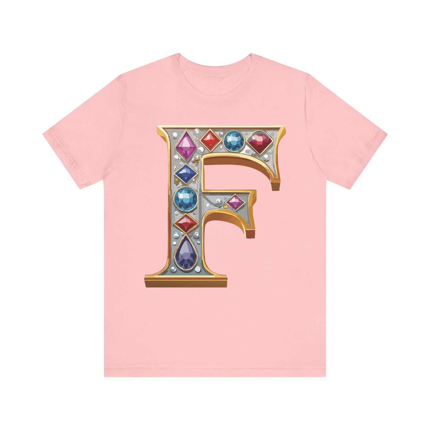 Letter Shirt, Shirt with Letters, Tee Shirt with Gold Letter, Shirt with Antique Letters