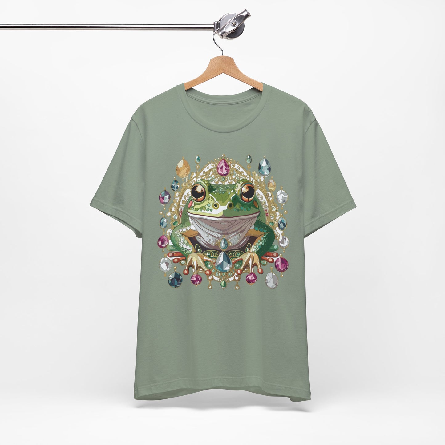 Animal Shirt, Shirt with Animal, Tee Shirt with Gold Animal Medal, Shirt with Antique Animal Medallion