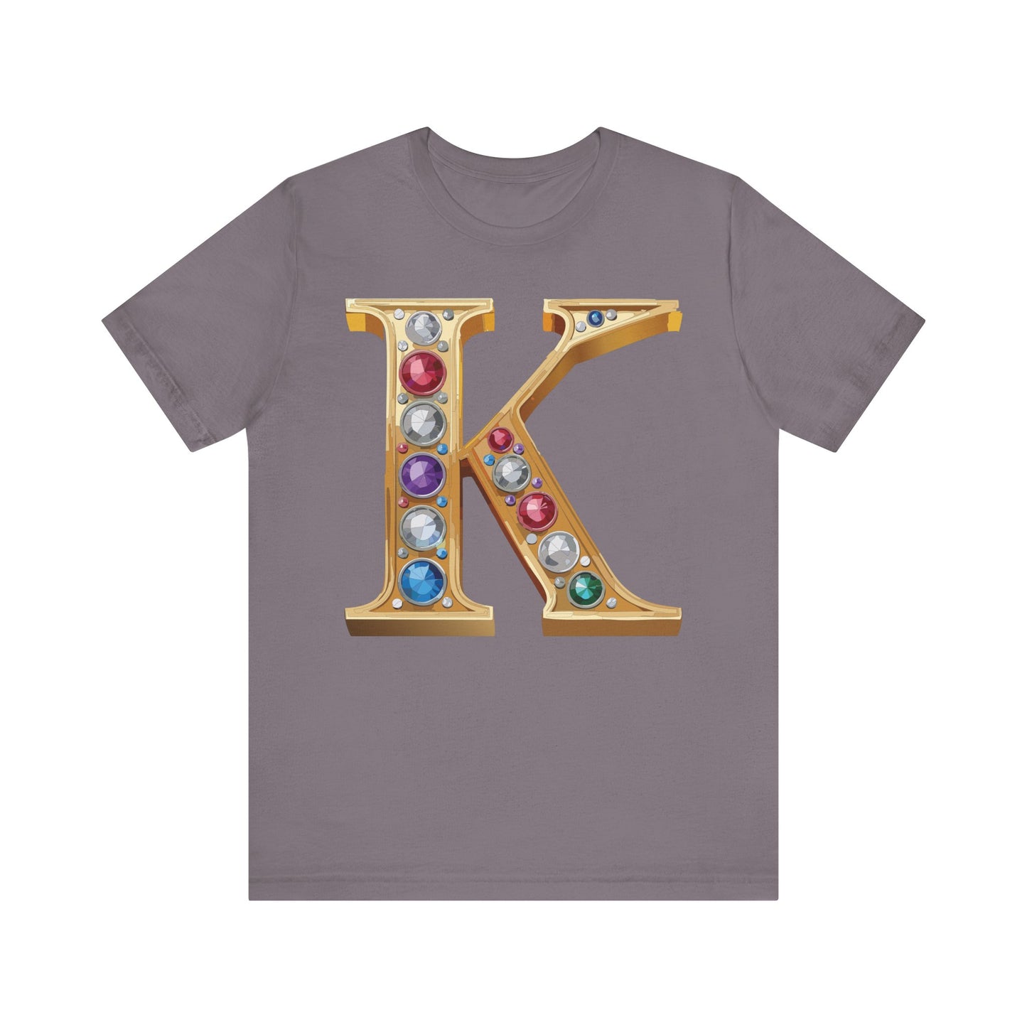 Letter Shirt, Shirt with Letters, Tee Shirt with Gold Letter, Shirt with Antique Letters