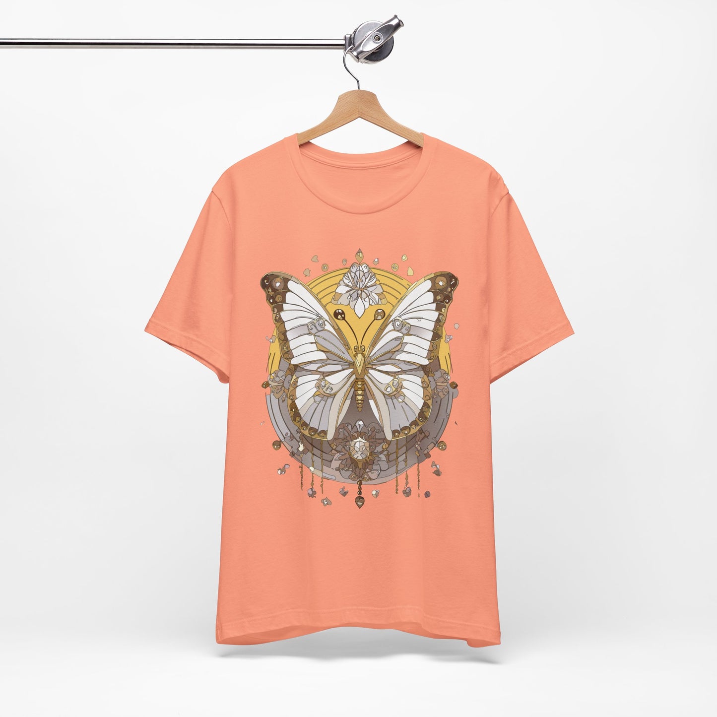 Butterfly Shirt, Shirt with Butterfly, Tee Shirt with Antique Butterfly