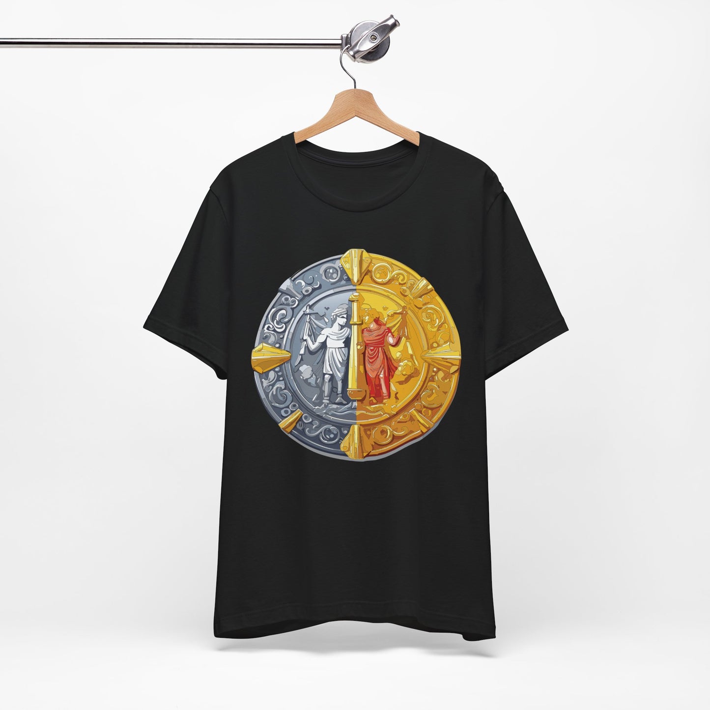 Coin Shirt, Shirt with Coin, Tee Shirt with Gold Coin, Shirt with Antique Coin