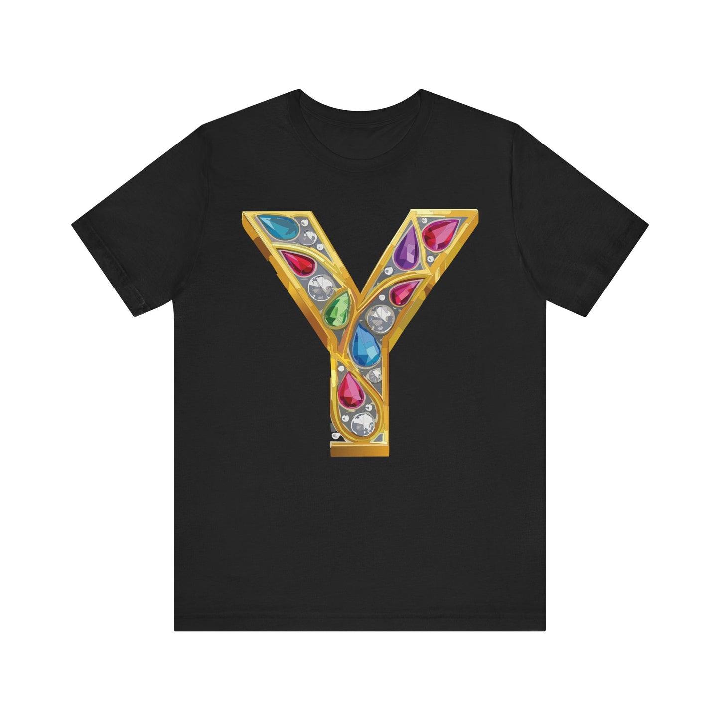 Letter Shirt, Shirt with Letters, Tee Shirt with Gold Letter, Shirt with Antique Letters
