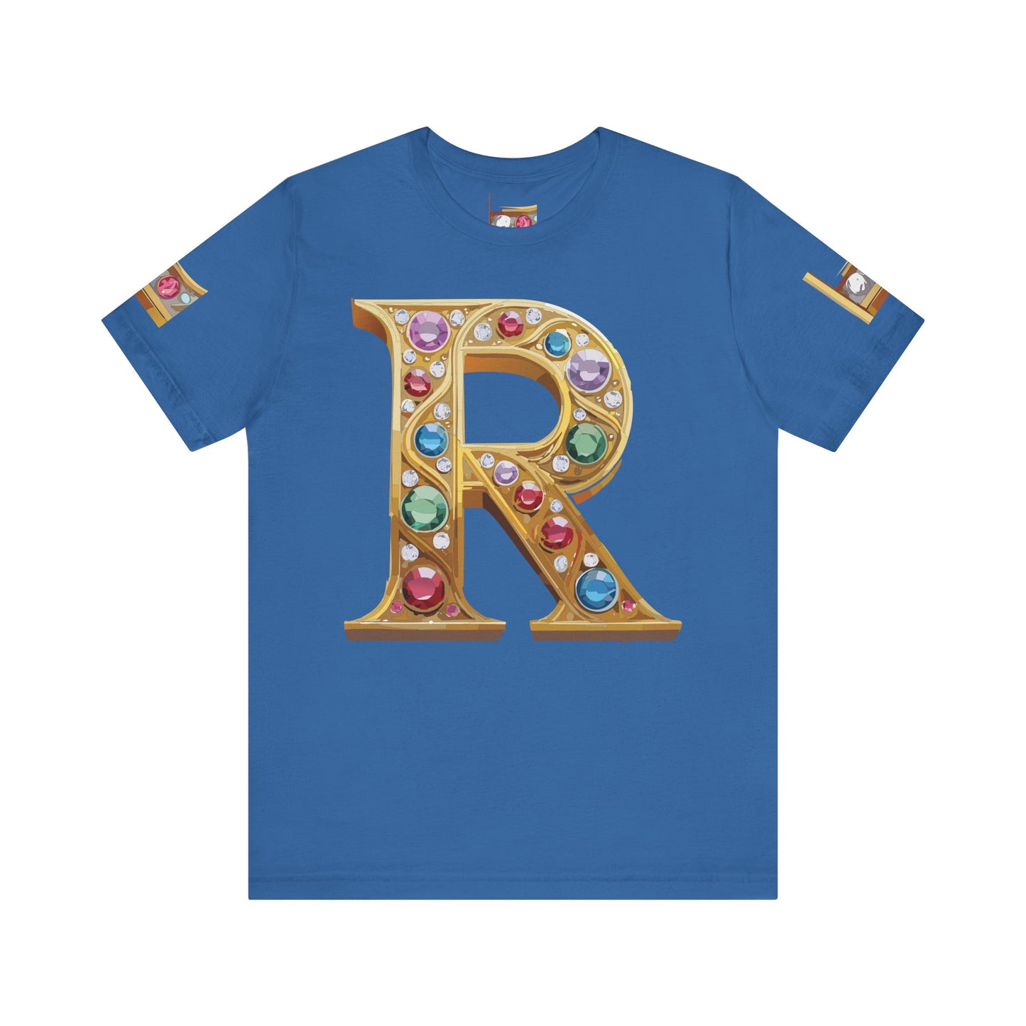Letter Shirt, Shirt with Letters, Tee Shirt with Gold Letter, Shirt with Antique Letters