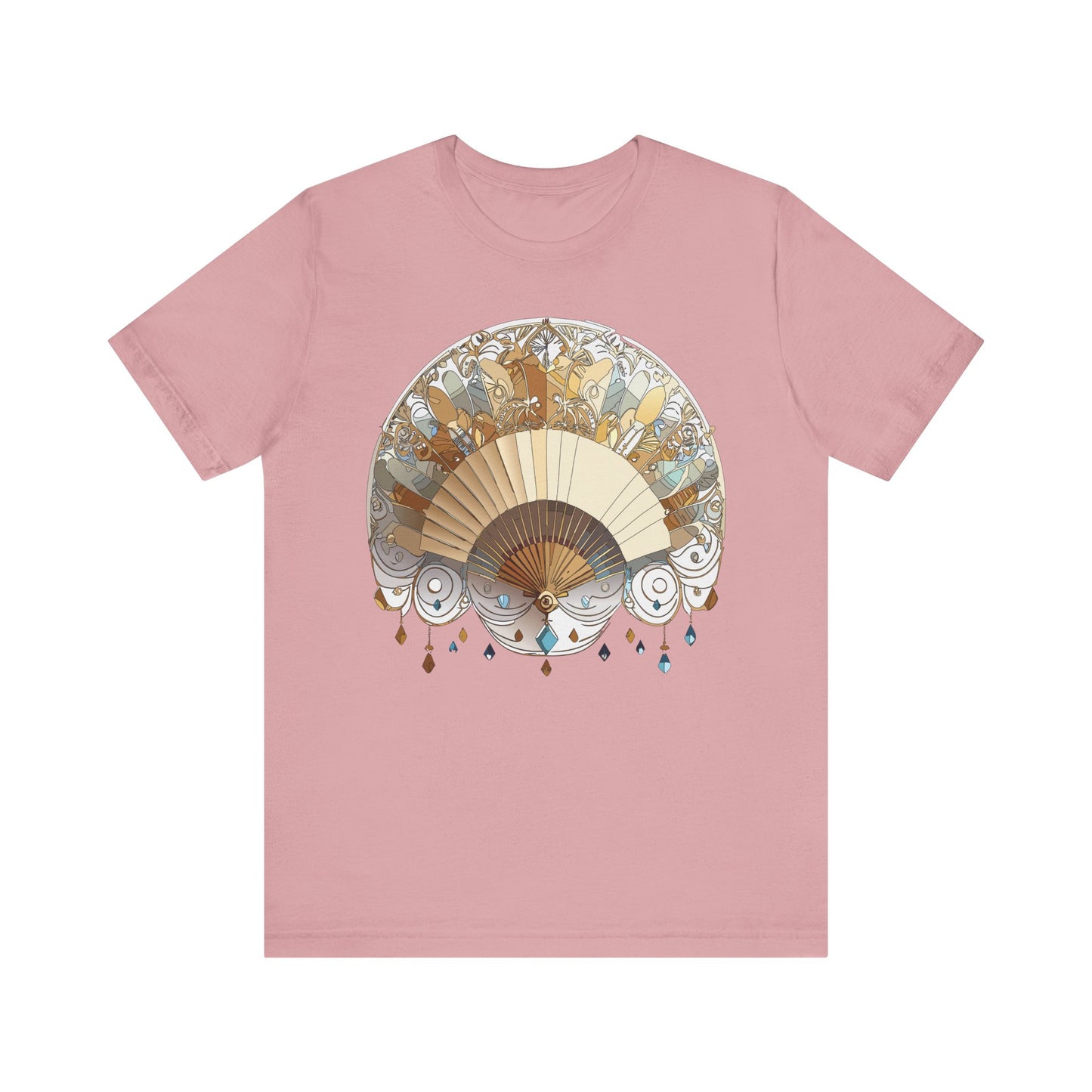 Fan shirt, Shirt with Fan, Tee Shirt with Gold Blower
