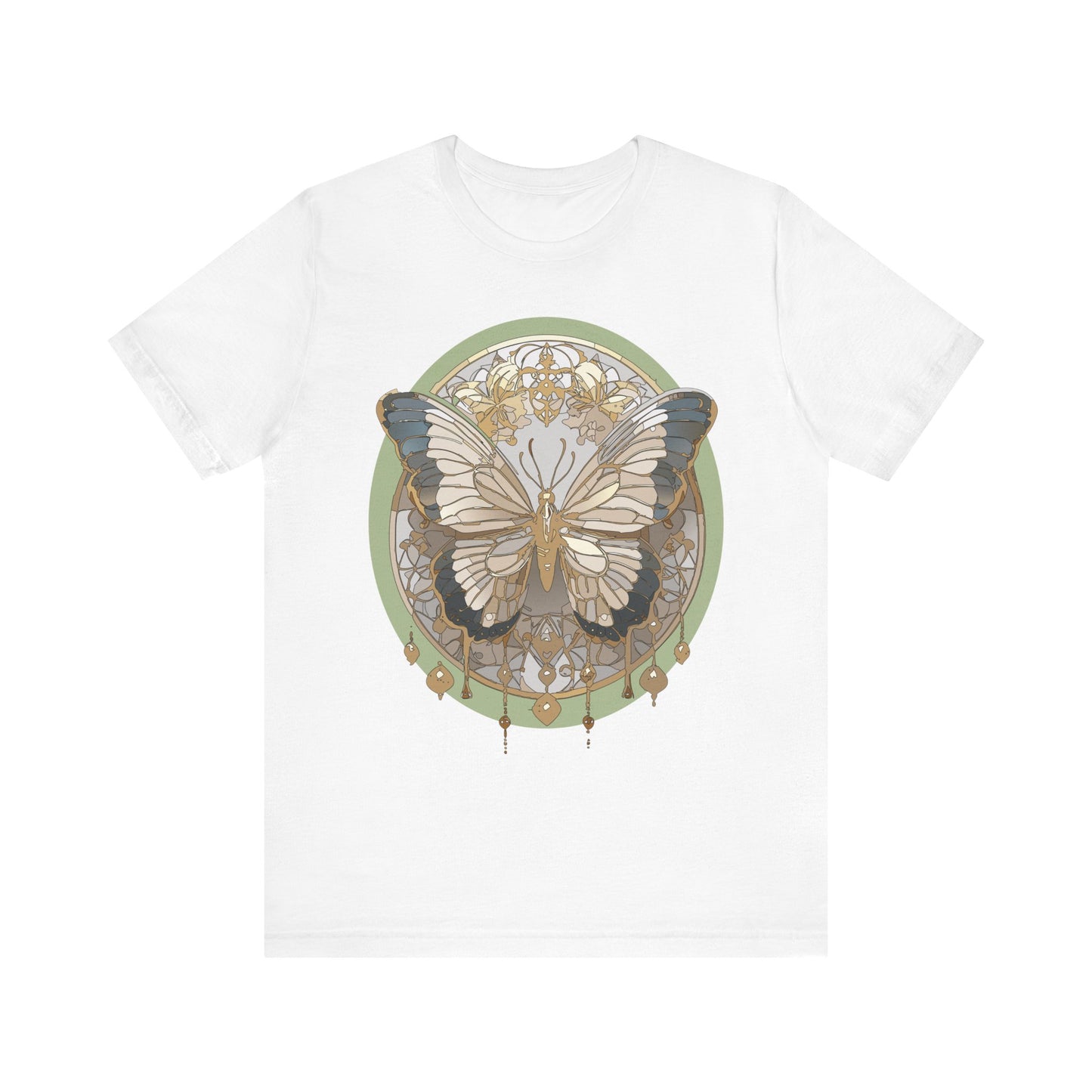 Butterfly Shirt, Shirt with Butterfly, Tee Shirt with Antique Butterfly