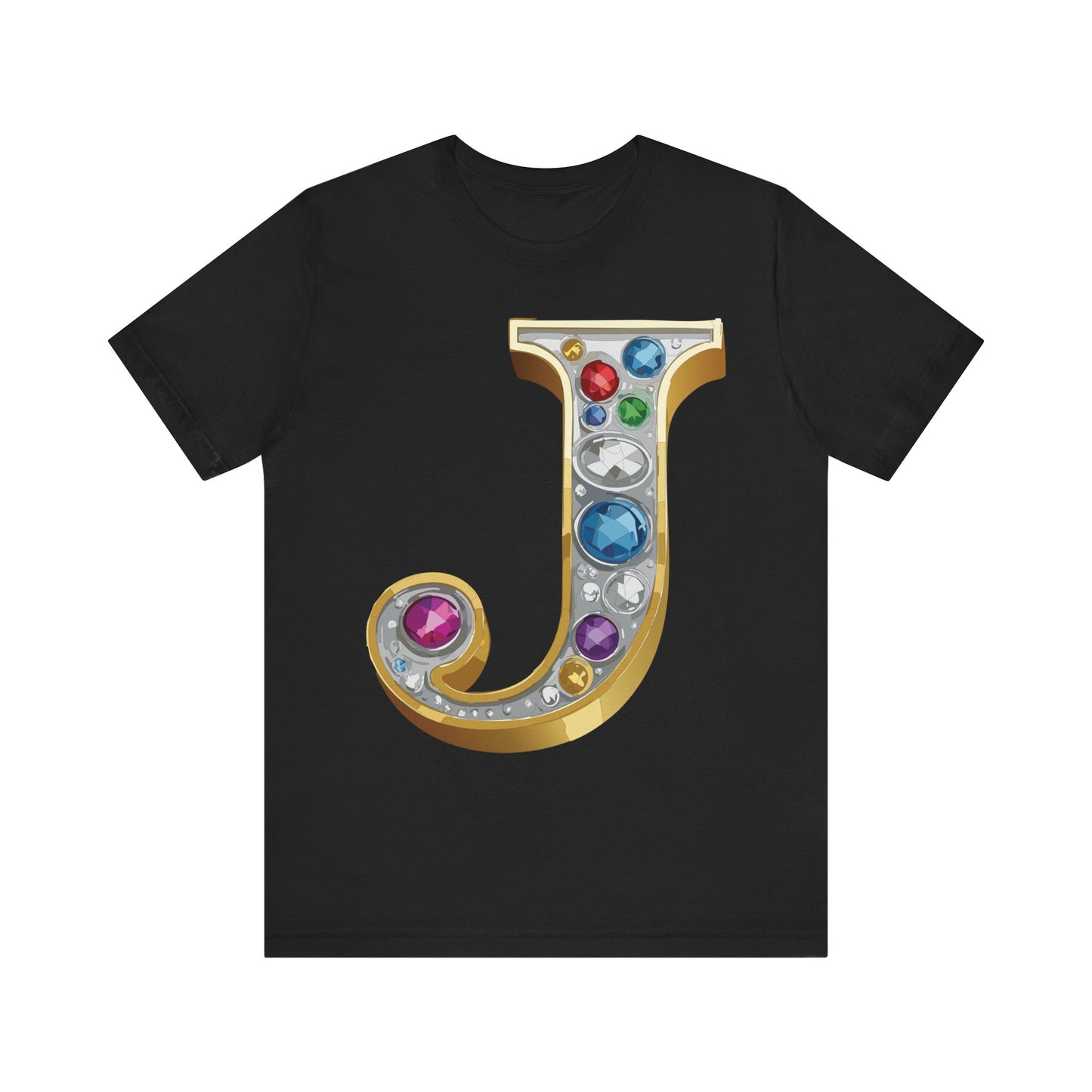 Letter Shirt, Shirt with Letters, Tee Shirt with Gold Letter, Shirt with Antique Letters