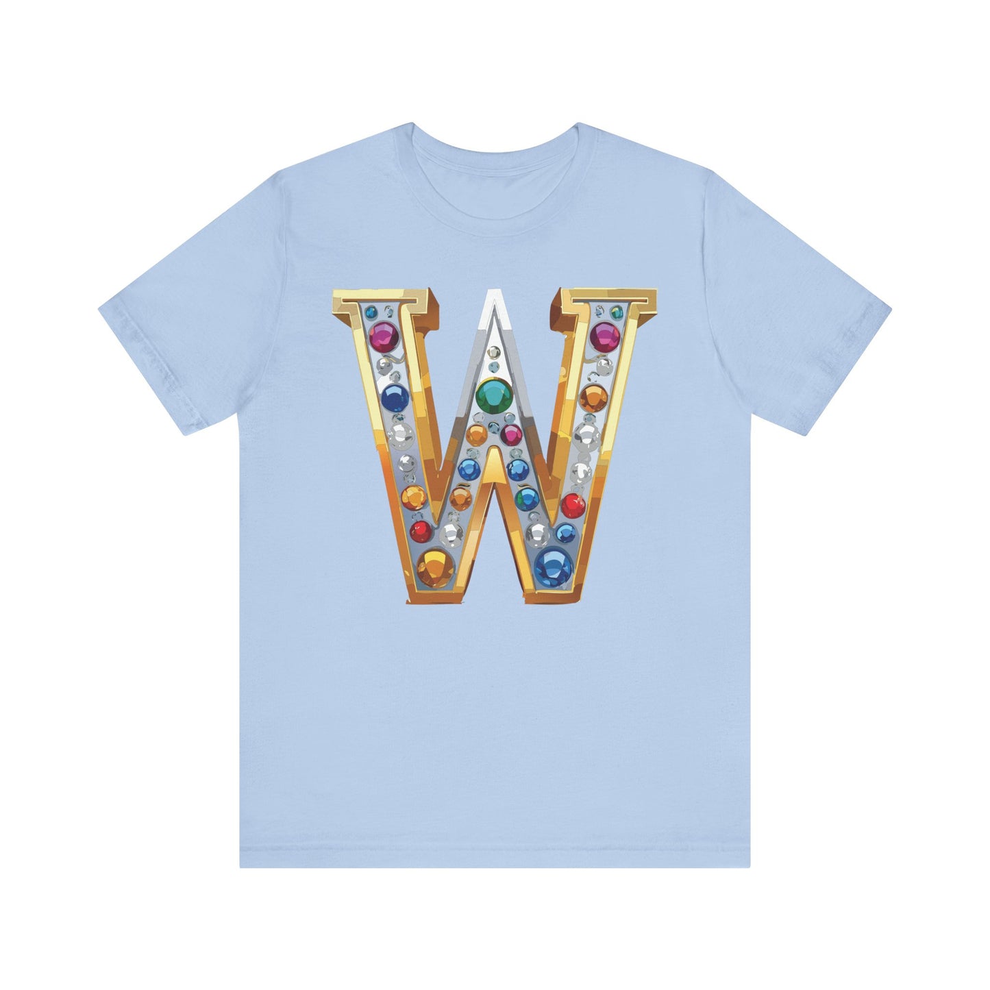 Letter Shirt, Shirt with Letters, Tee Shirt with Gold Letter, Shirt with Antique Letters