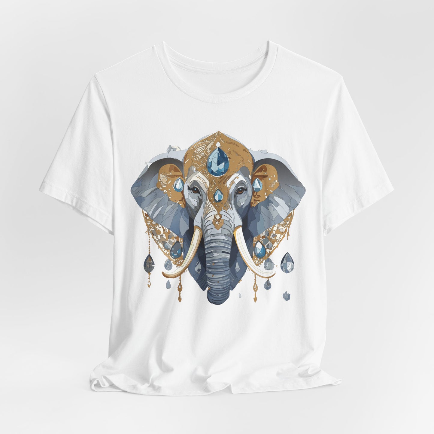 Animal Shirt, Shirt with Animal, Tee Shirt with Gold Animal Medal, Shirt with Antique Animal Medallion