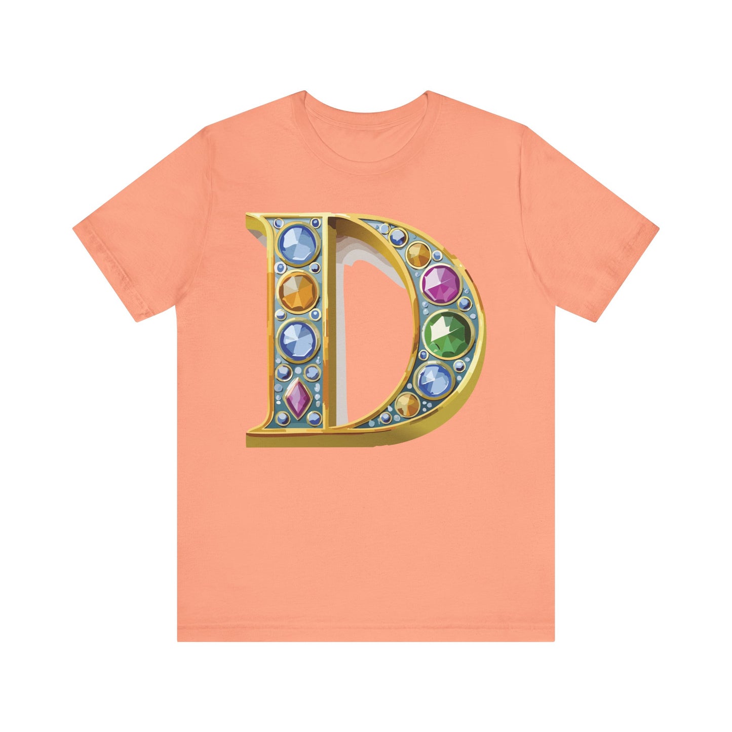 Letter Shirt, Shirt with Letters, Tee Shirt with Gold Letter, Shirt with Antique Letters