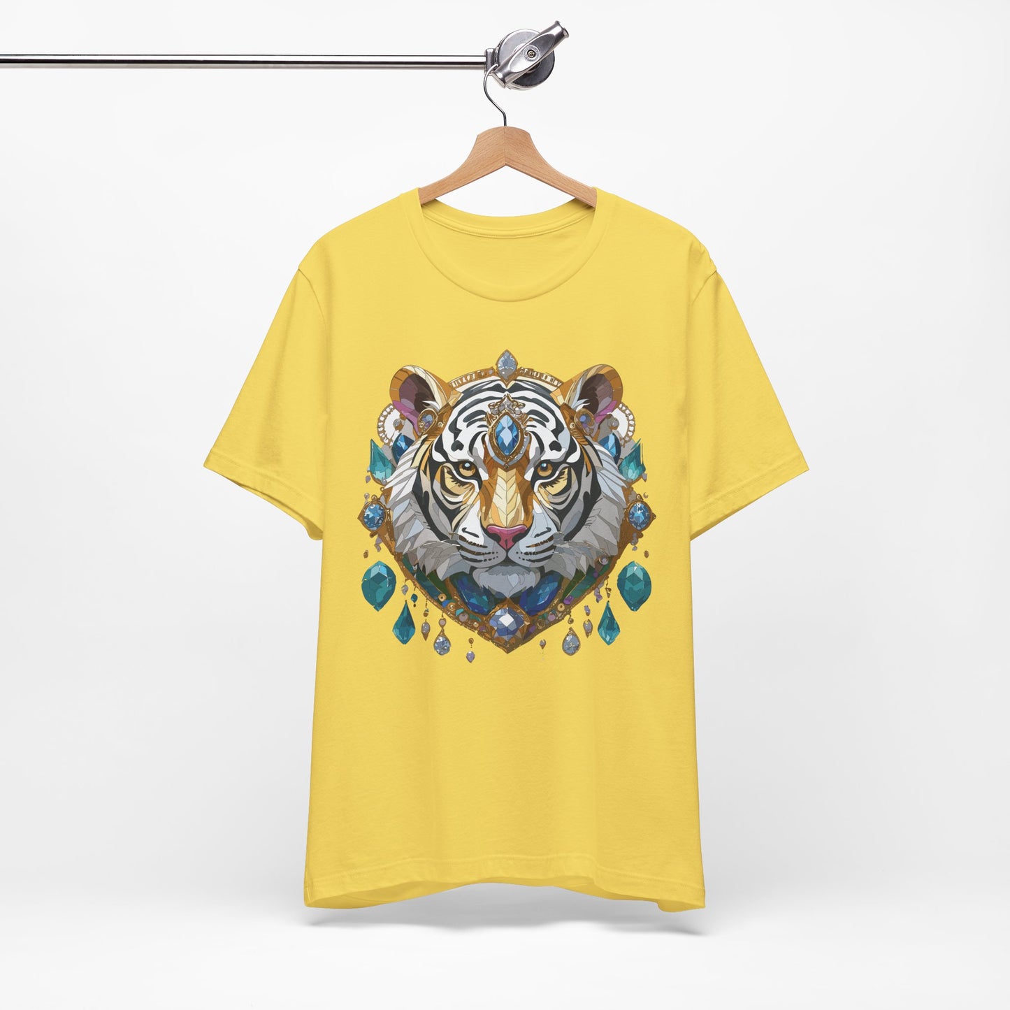 Animal Shirt, Shirt with Animal, Tee Shirt with Gold Animal Medal, Shirt with Antique Animal Medallion