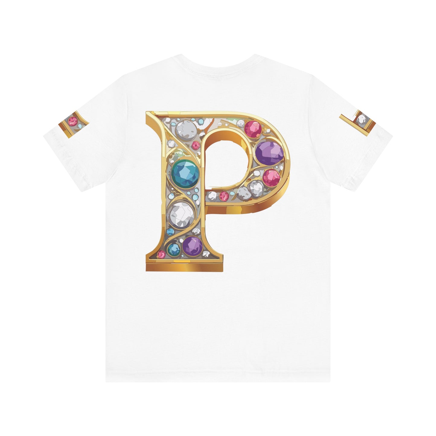 Letter Shirt, Shirt with Letters, Tee Shirt with Gold Letter, Shirt with Antique Letters