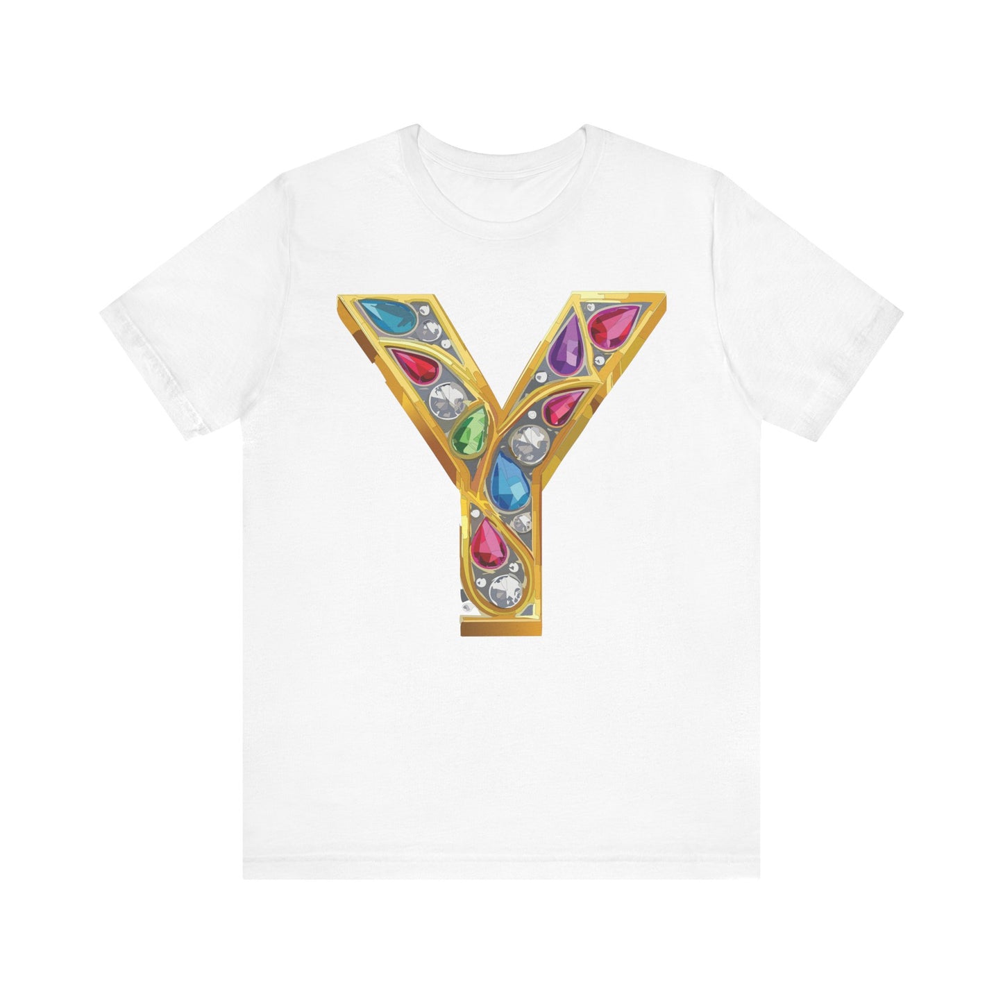 Letter Shirt, Shirt with Letters, Tee Shirt with Gold Letter, Shirt with Antique Letters