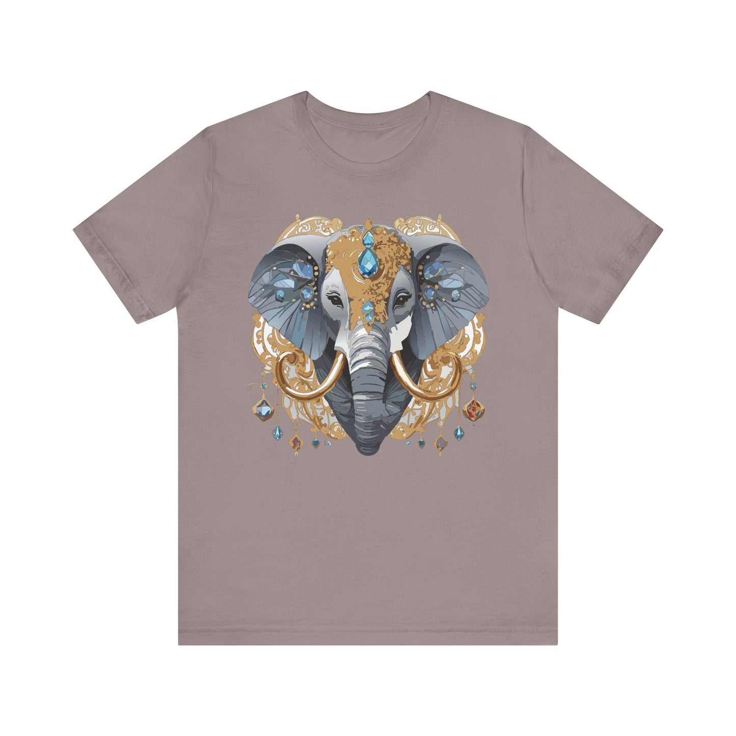 Animal Shirt, Shirt with Animal, Tee Shirt with Gold Animal Medal, Shirt with Antique Animal Medallion