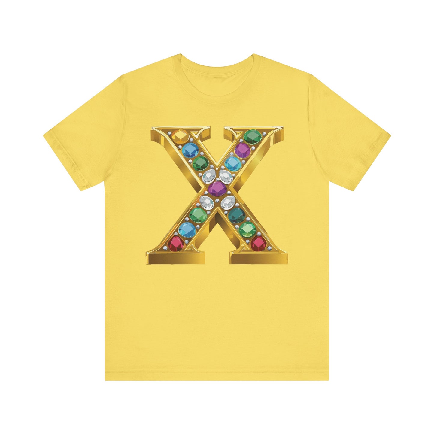 Letter Shirt, Shirt with Letters, Tee Shirt with Gold Letter, Shirt with Antique Letters