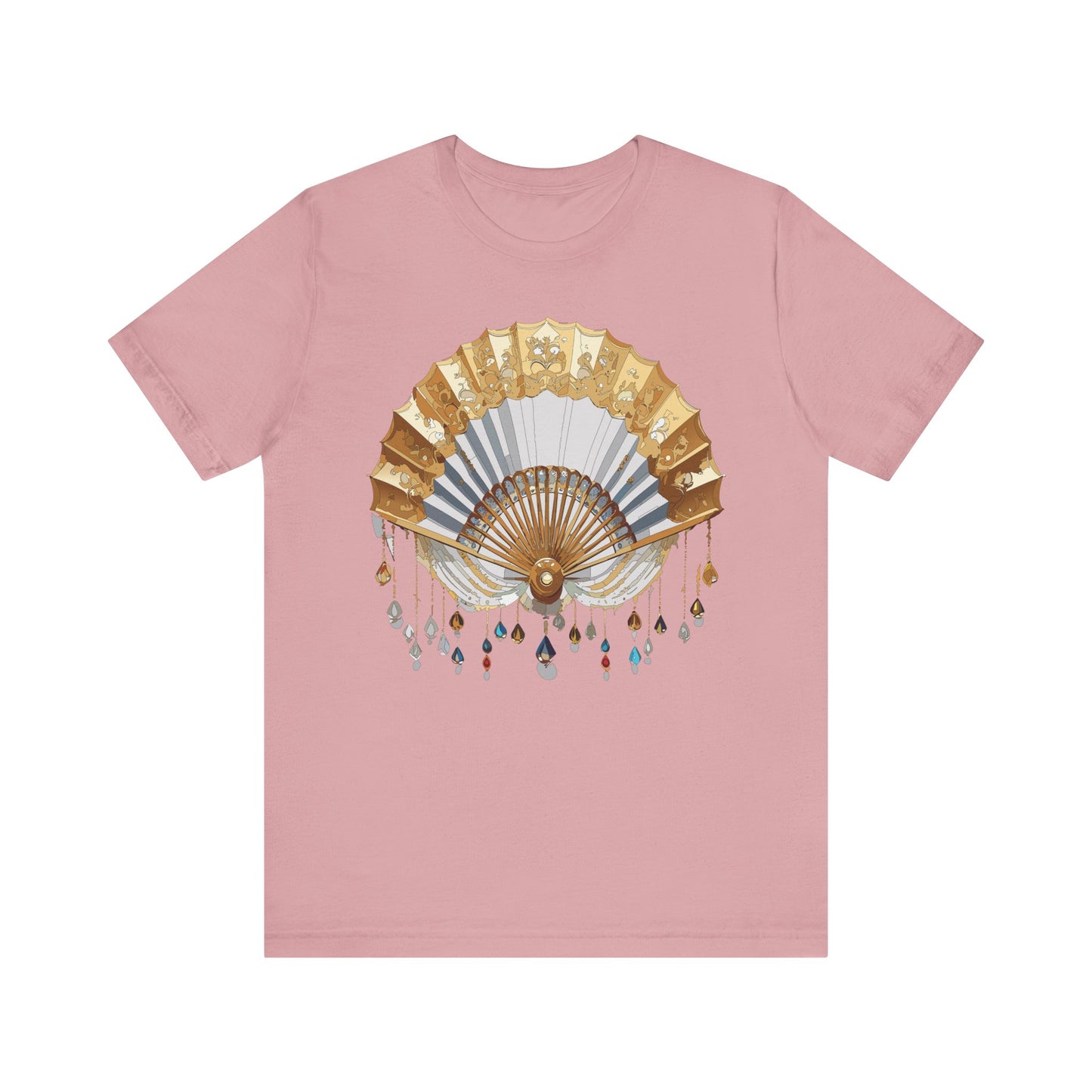 Fan shirt, Shirt with Fan, Tee Shirt with Gold Blower