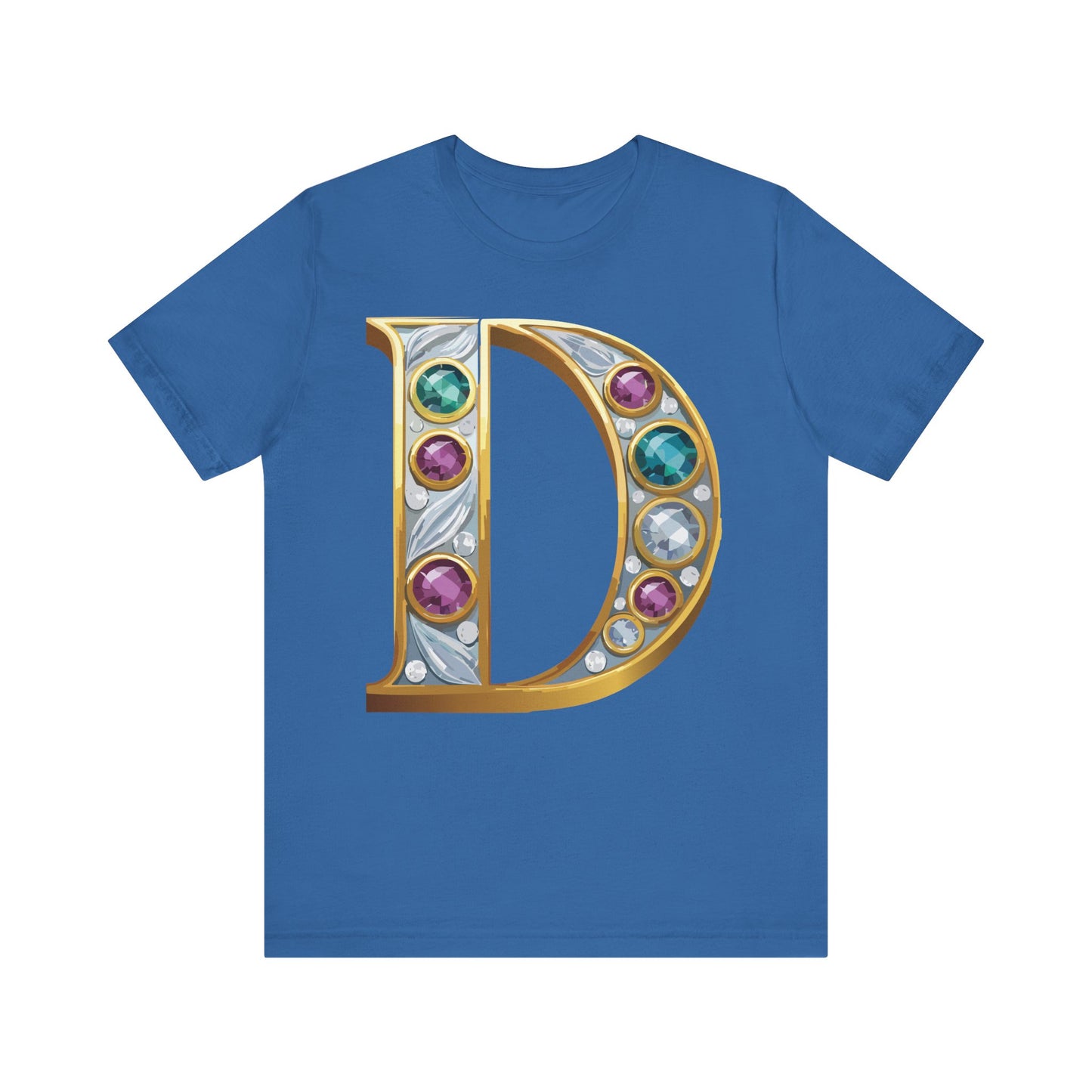 Letter Shirt, Shirt with Letters, Tee Shirt with Gold Letter, Shirt with Antique Letters