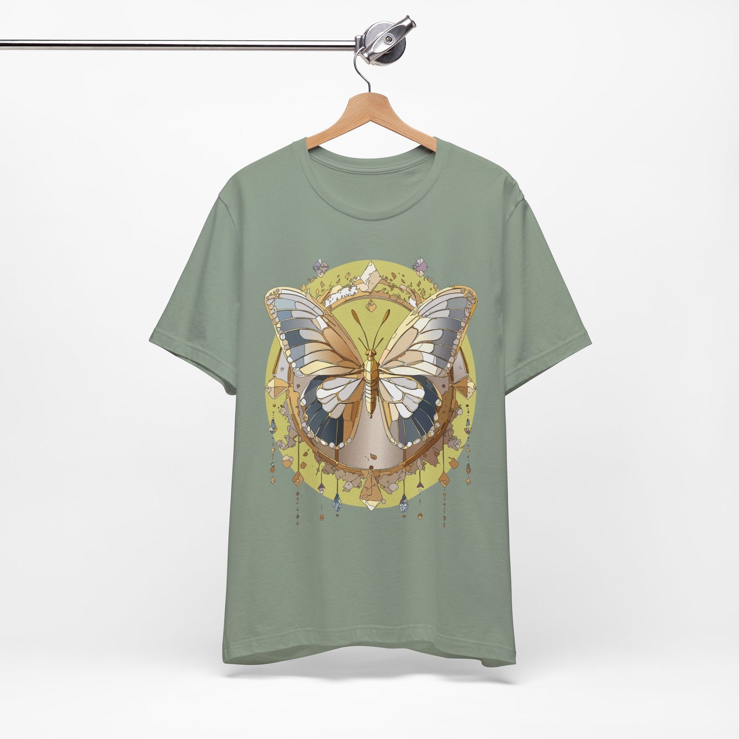 Butterfly Shirt, Shirt with Butterfly, Tee Shirt with Antique Butterfly