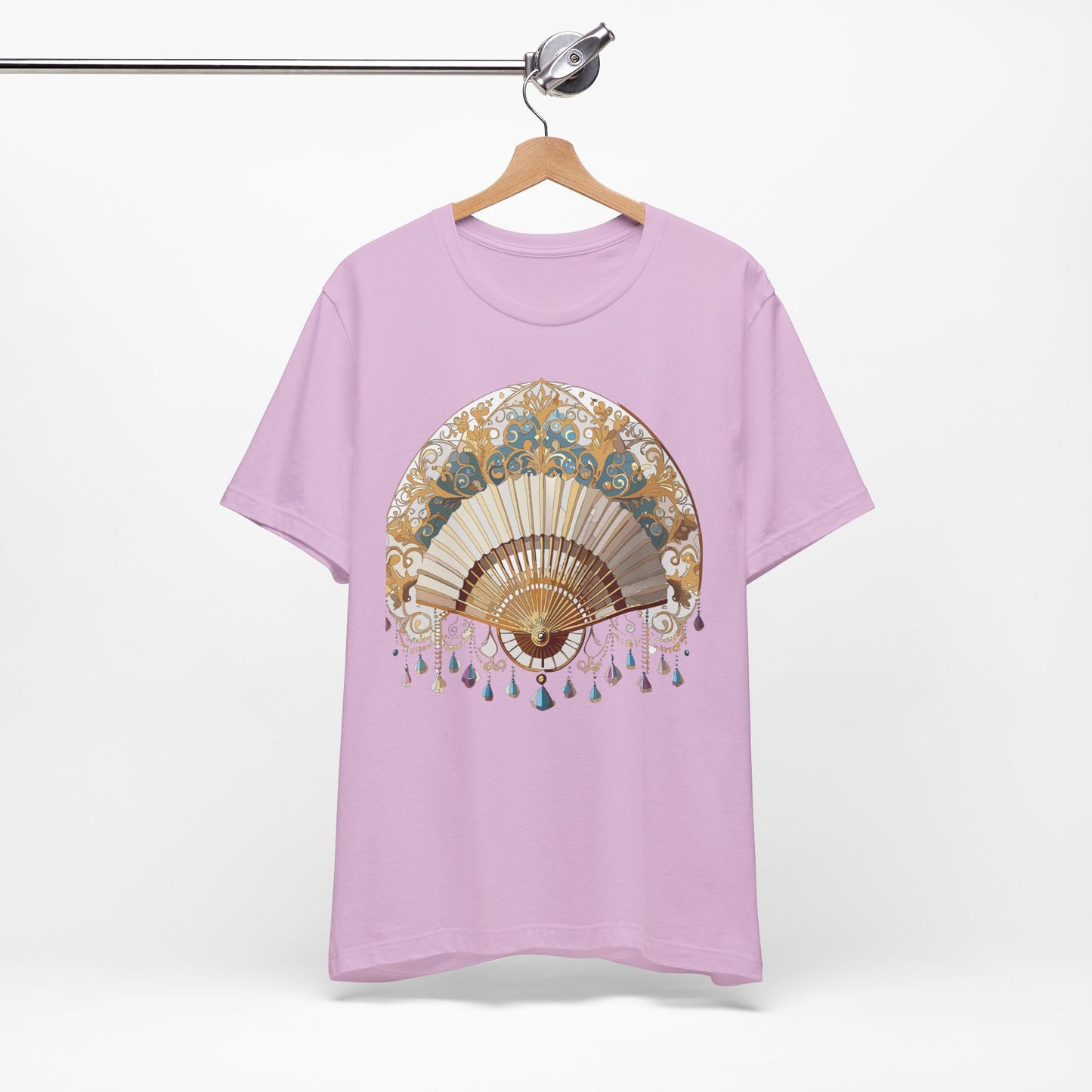 Fan shirt, Shirt with Fan, Tee Shirt with Gold Blower