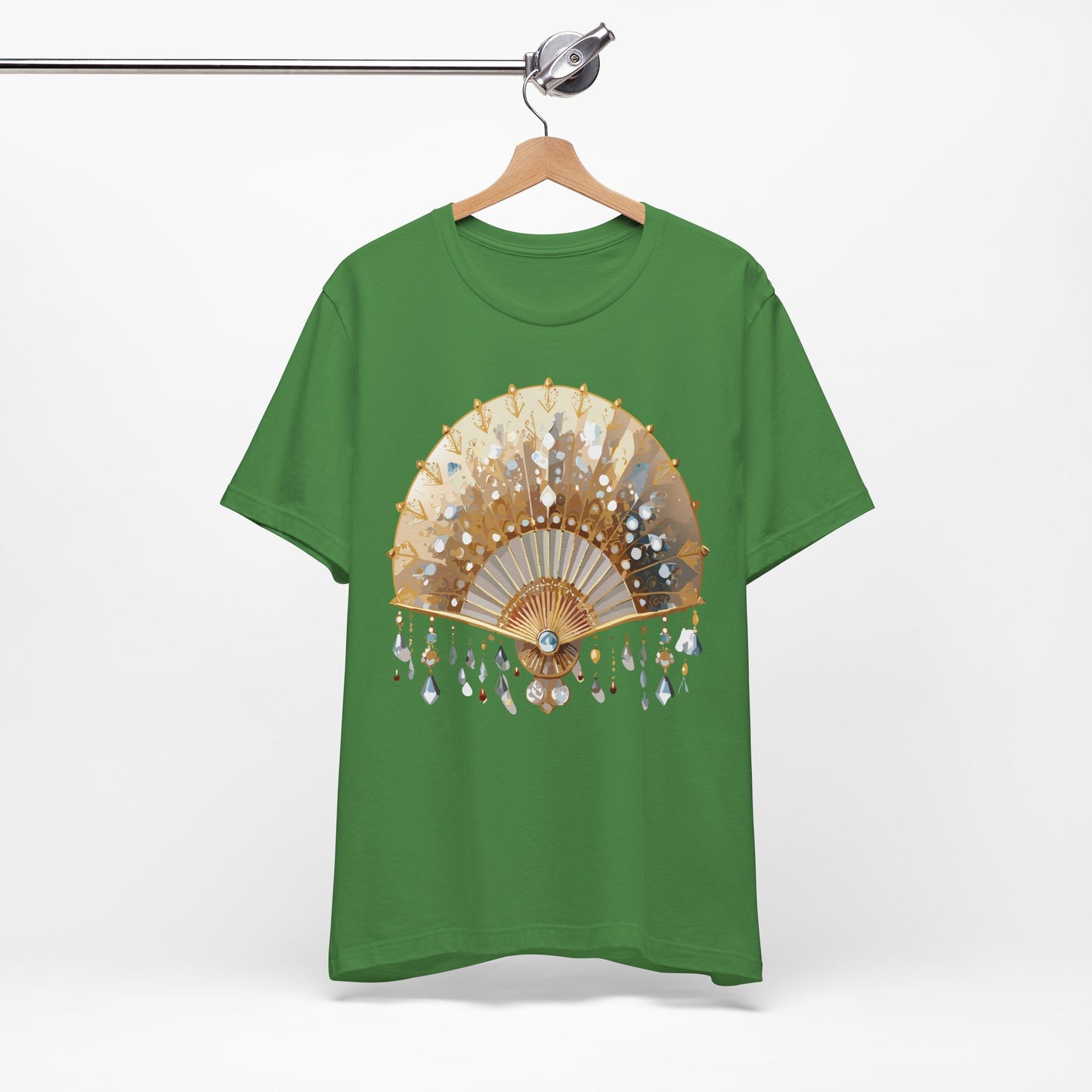 Fan shirt, Shirt with Fan, Tee Shirt with Gold Blower