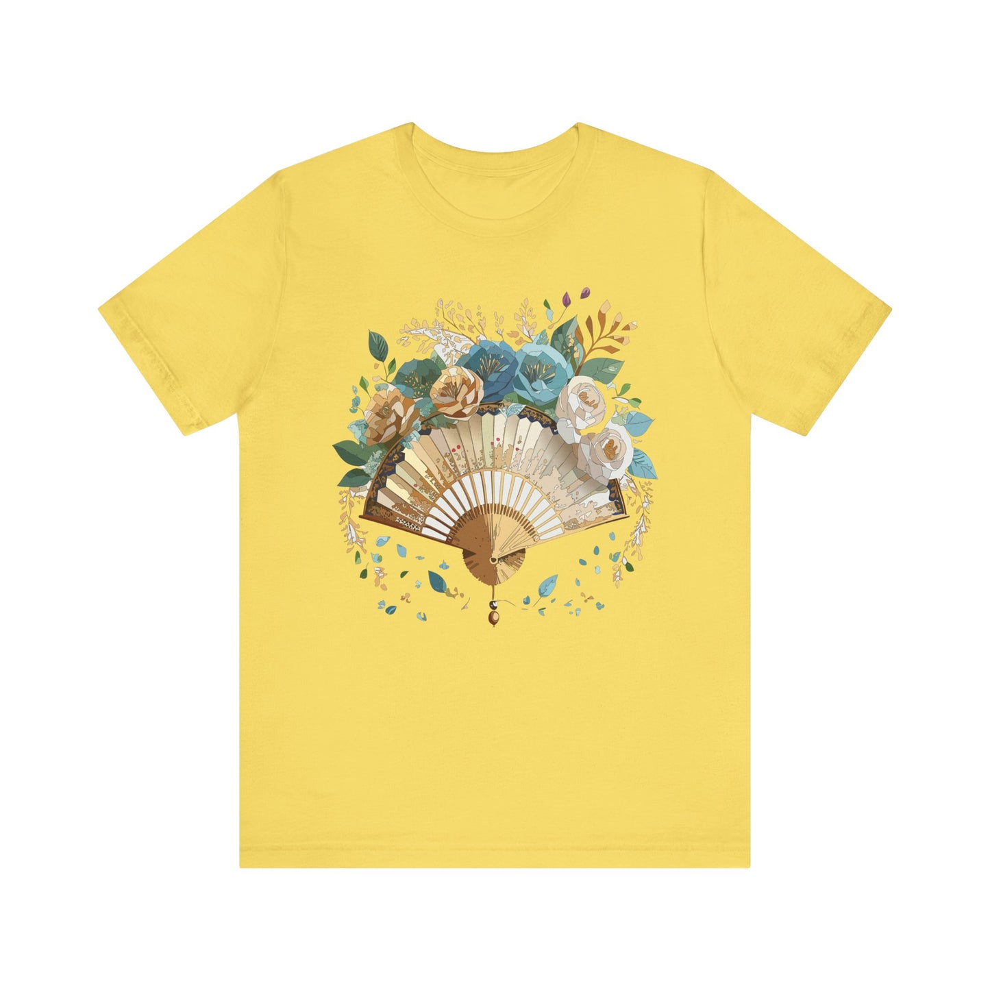 Fan shirt, Shirt with Fan, Tee Shirt with Gold Blower