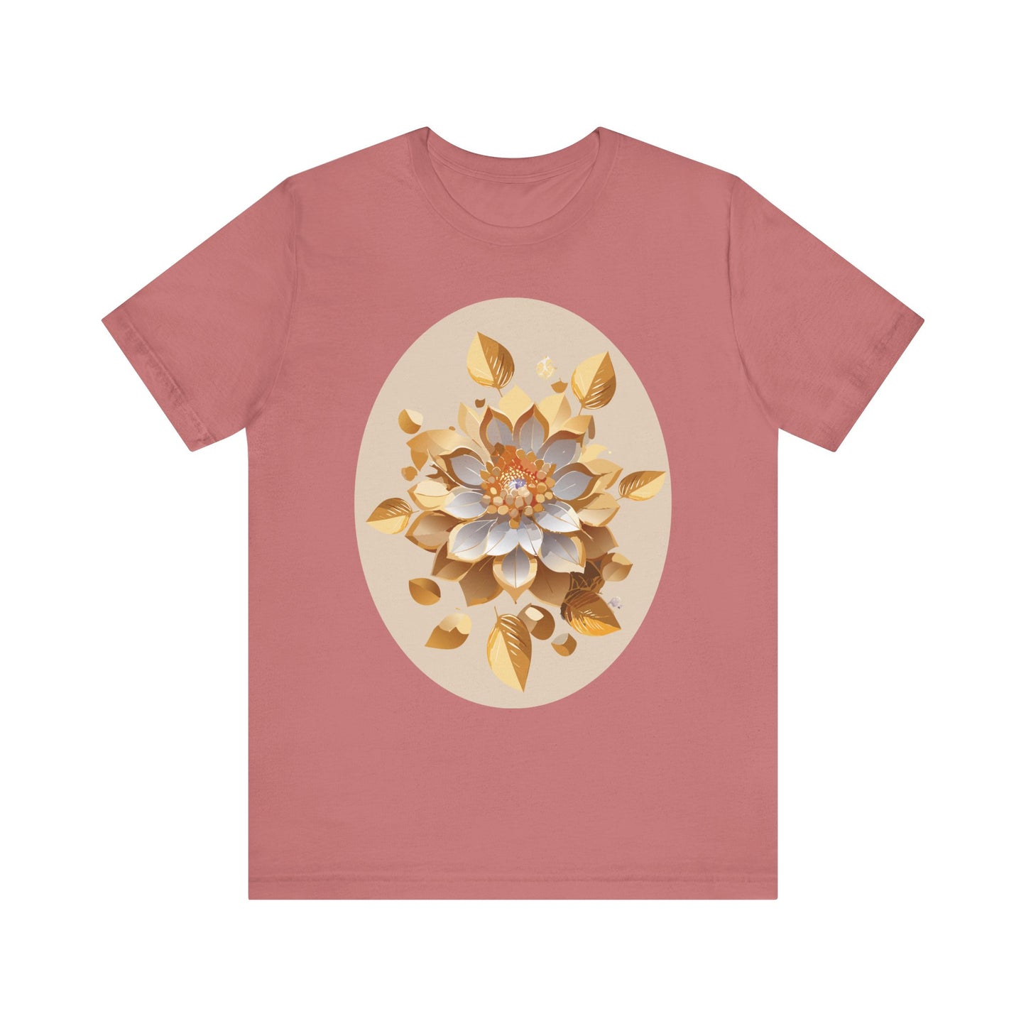 Floral Shirt, Flower Shirt, Tee Shirt with Antique Flower