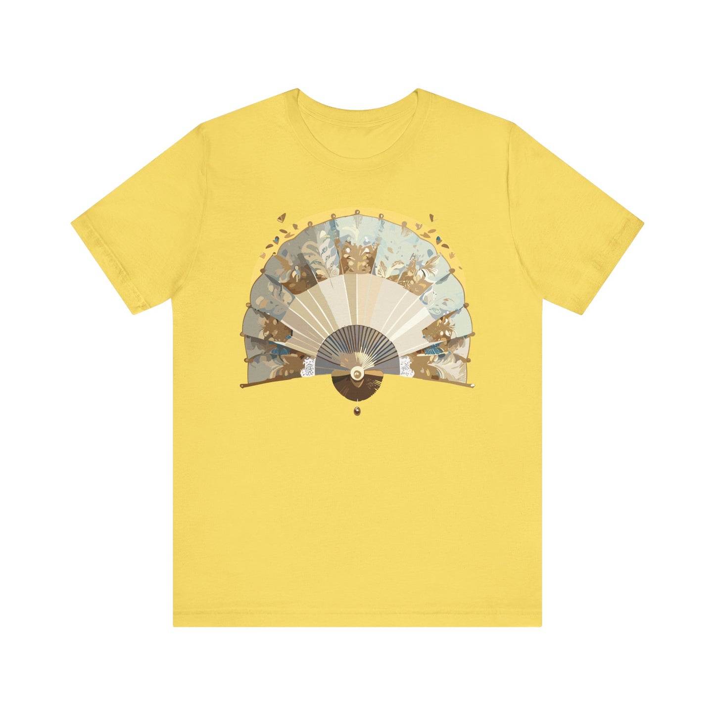 Fan shirt, Shirt with Fan, Tee Shirt with Gold Blower