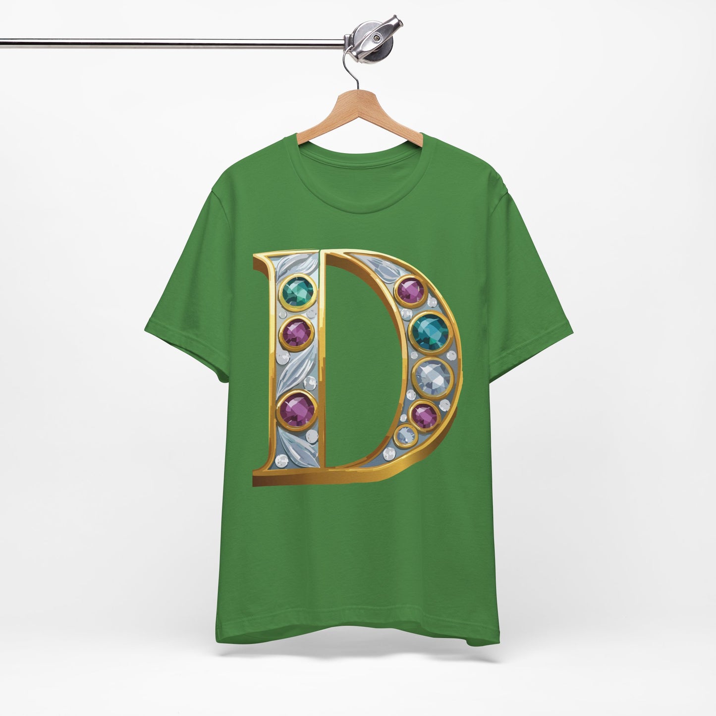 Letter Shirt, Shirt with Letters, Tee Shirt with Gold Letter, Shirt with Antique Letters