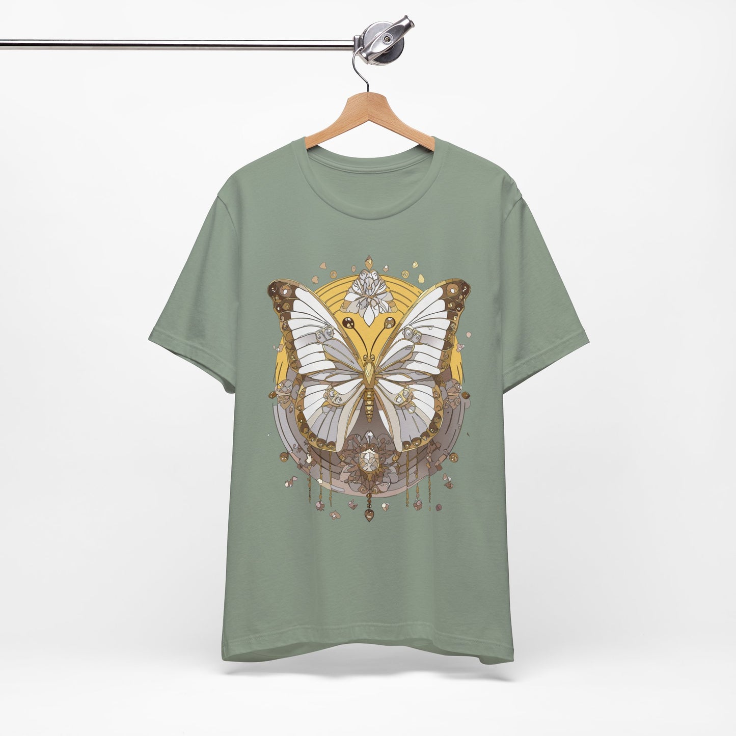 Butterfly Shirt, Shirt with Butterfly, Tee Shirt with Antique Butterfly
