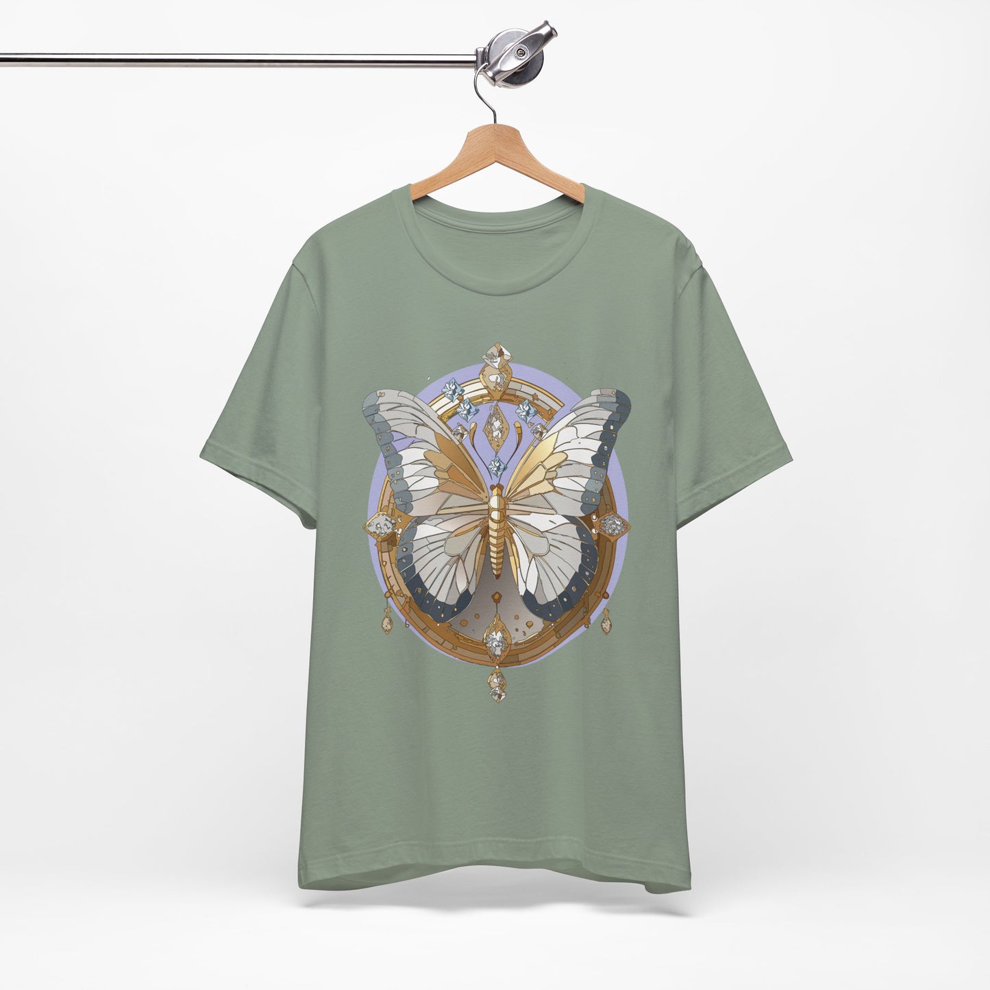 Butterfly Shirt, Shirt with Butterfly, Tee Shirt with Antique Butterfly