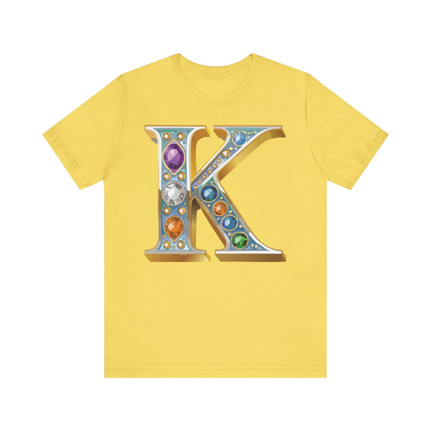 Letter Shirt, Shirt with Letters, Tee Shirt with Gold Letter, Shirt with Antique Letters