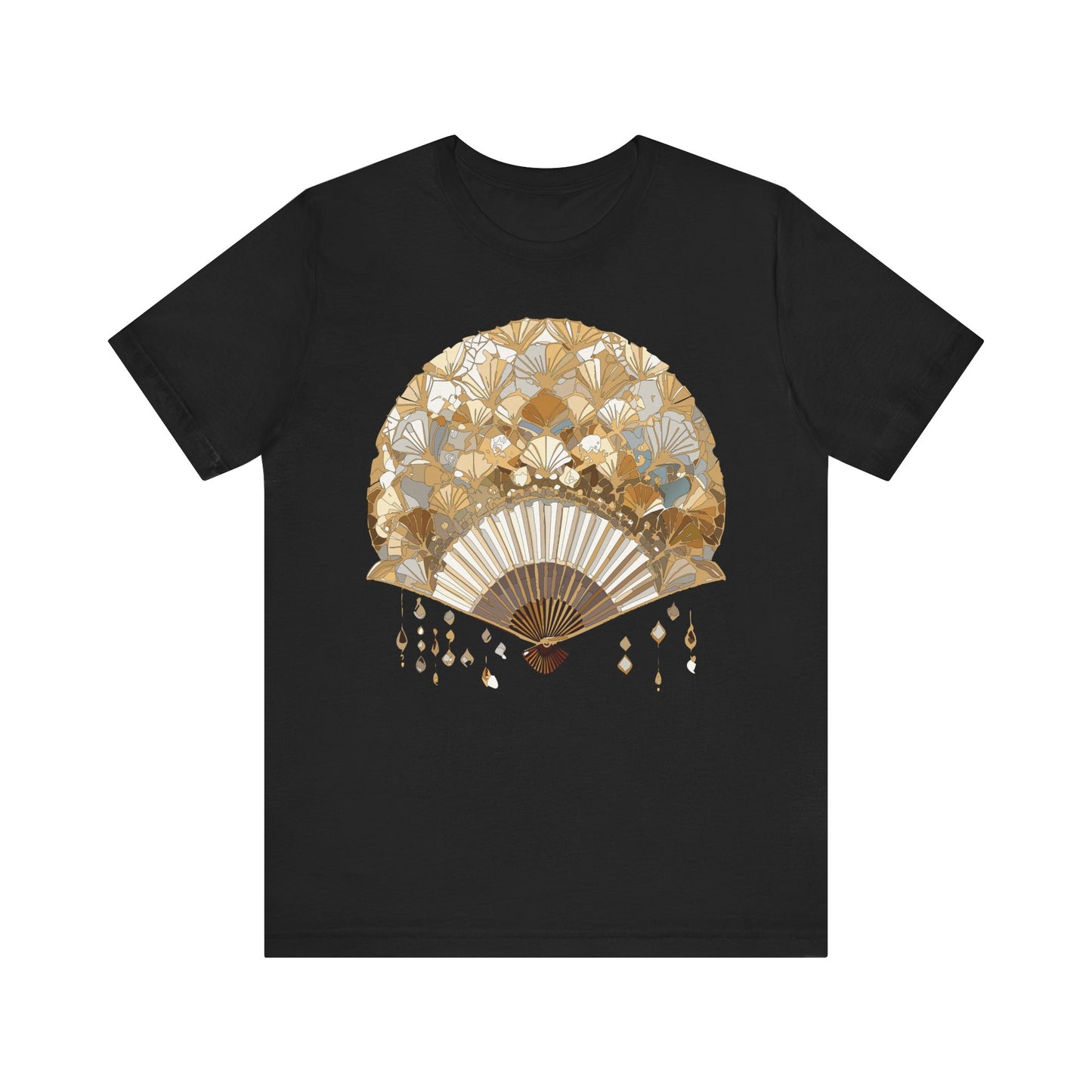 Fan shirt, Shirt with Fan, Tee Shirt with Gold Blower
