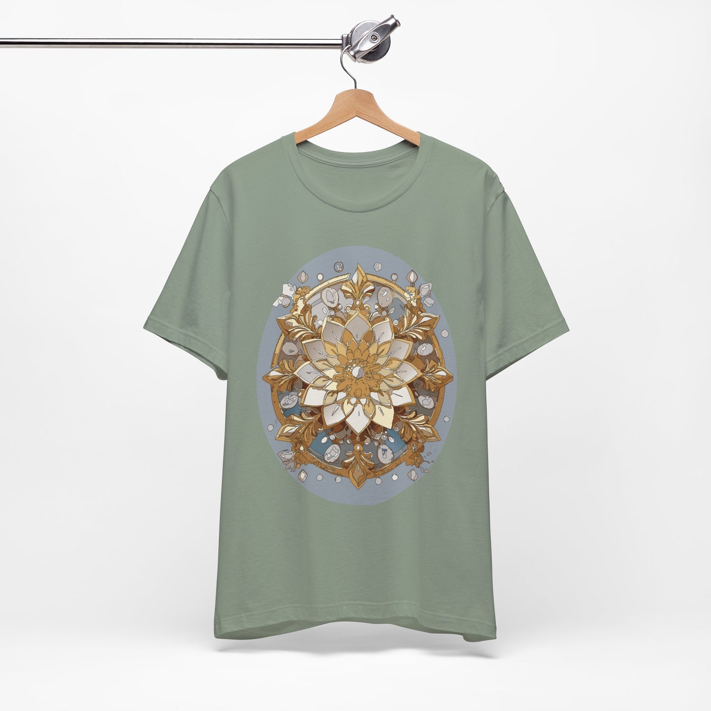 Floral Shirt, Flower Shirt, Tee Shirt with Antique Flower