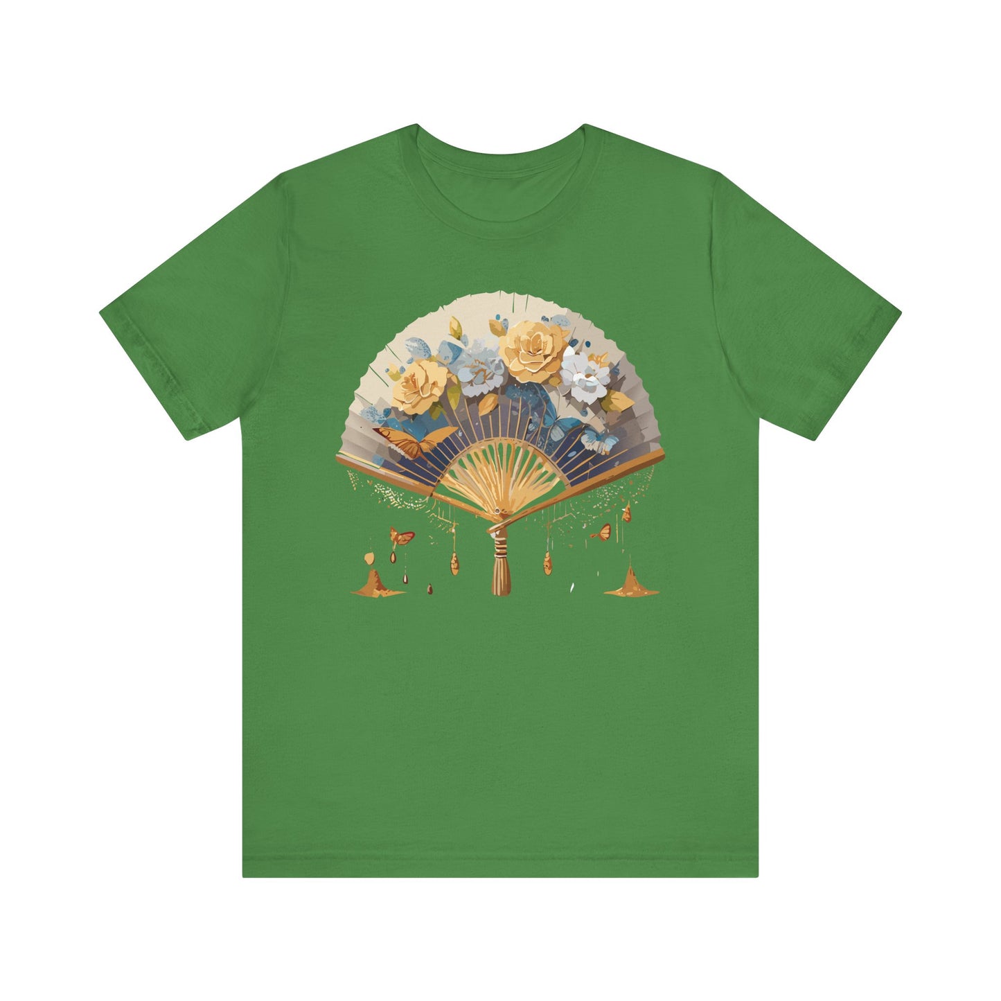 Fan shirt, Shirt with Fan, Tee Shirt with Gold Blower