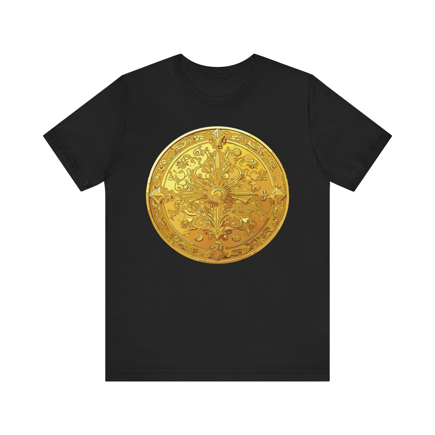 Coin Shirt, Shirt with Coin, Tee Shirt with Gold Coin, Shirt with Antique Coin