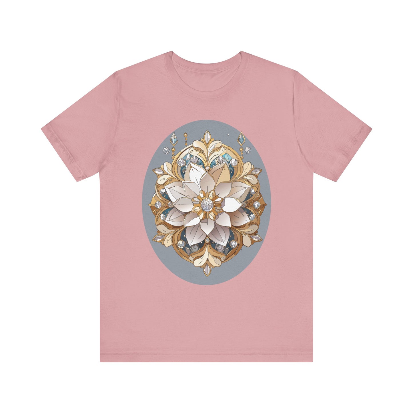 Floral Shirt, Flower Shirt, Tee Shirt with Antique Flower