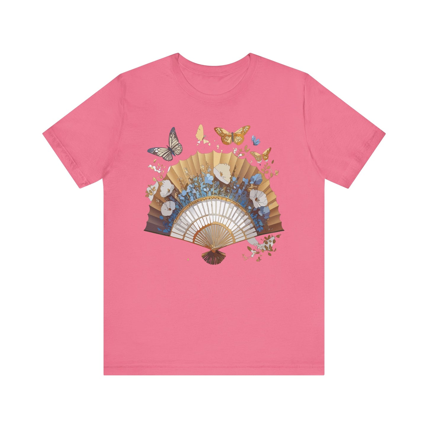 Fan shirt, Shirt with Fan, Tee Shirt with Gold Blower