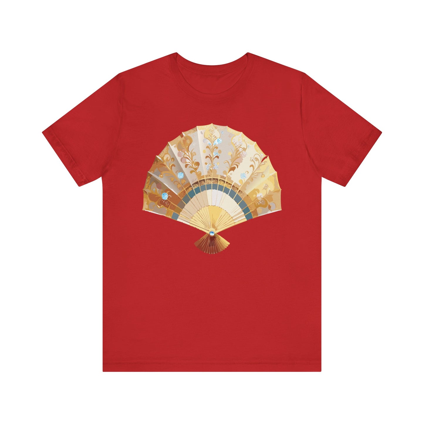 Fan shirt, Shirt with Fan, Tee Shirt with Gold Blower