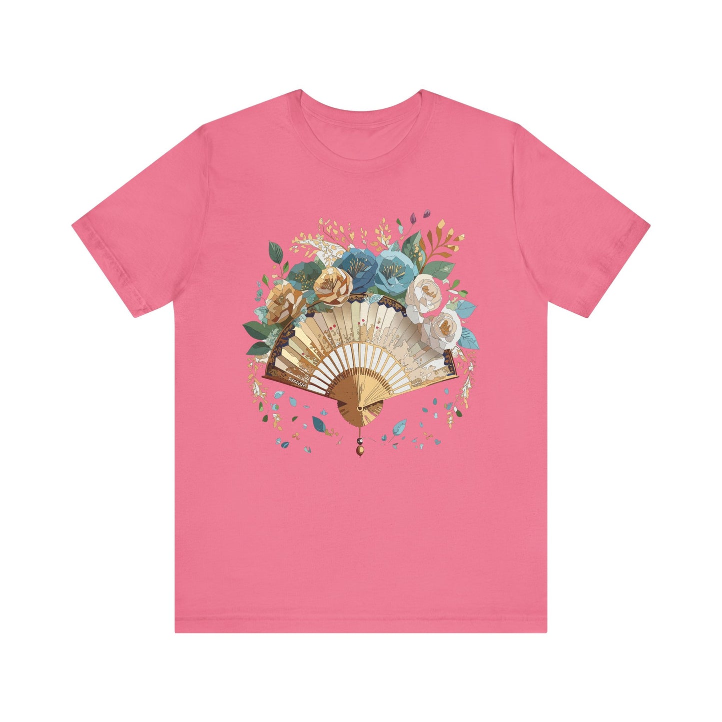Fan shirt, Shirt with Fan, Tee Shirt with Gold Blower