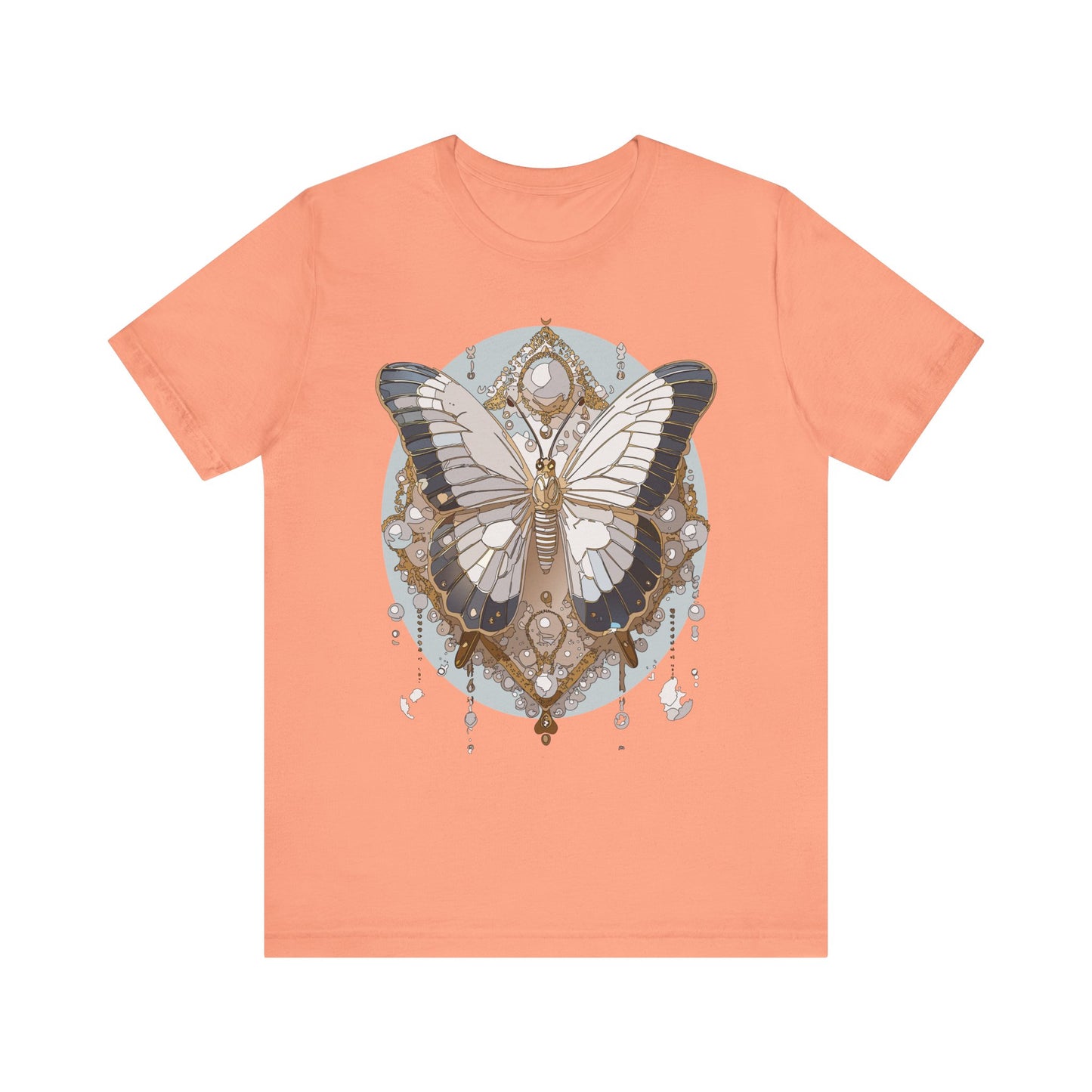 Butterfly Shirt, Shirt with Butterfly, Tee Shirt with Antique Butterfly