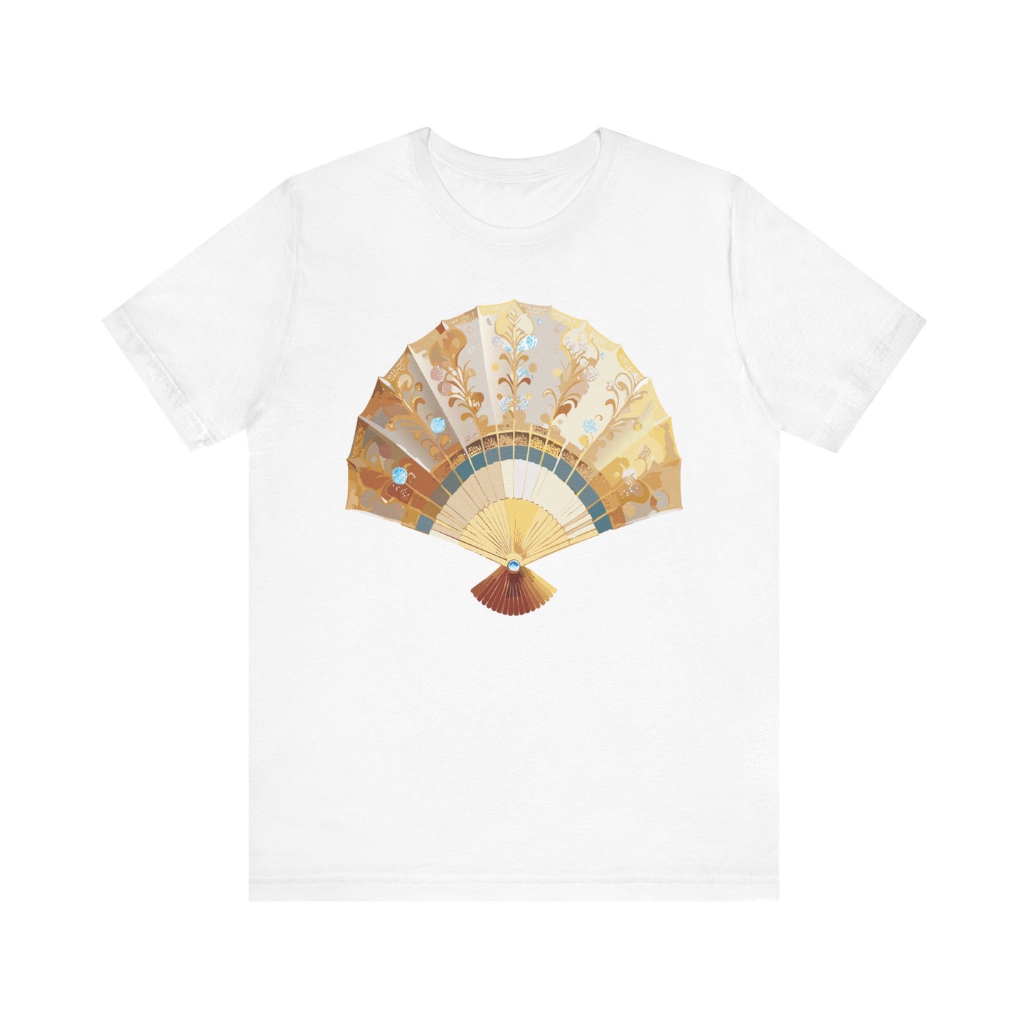 Fan shirt, Shirt with Fan, Tee Shirt with Gold Blower