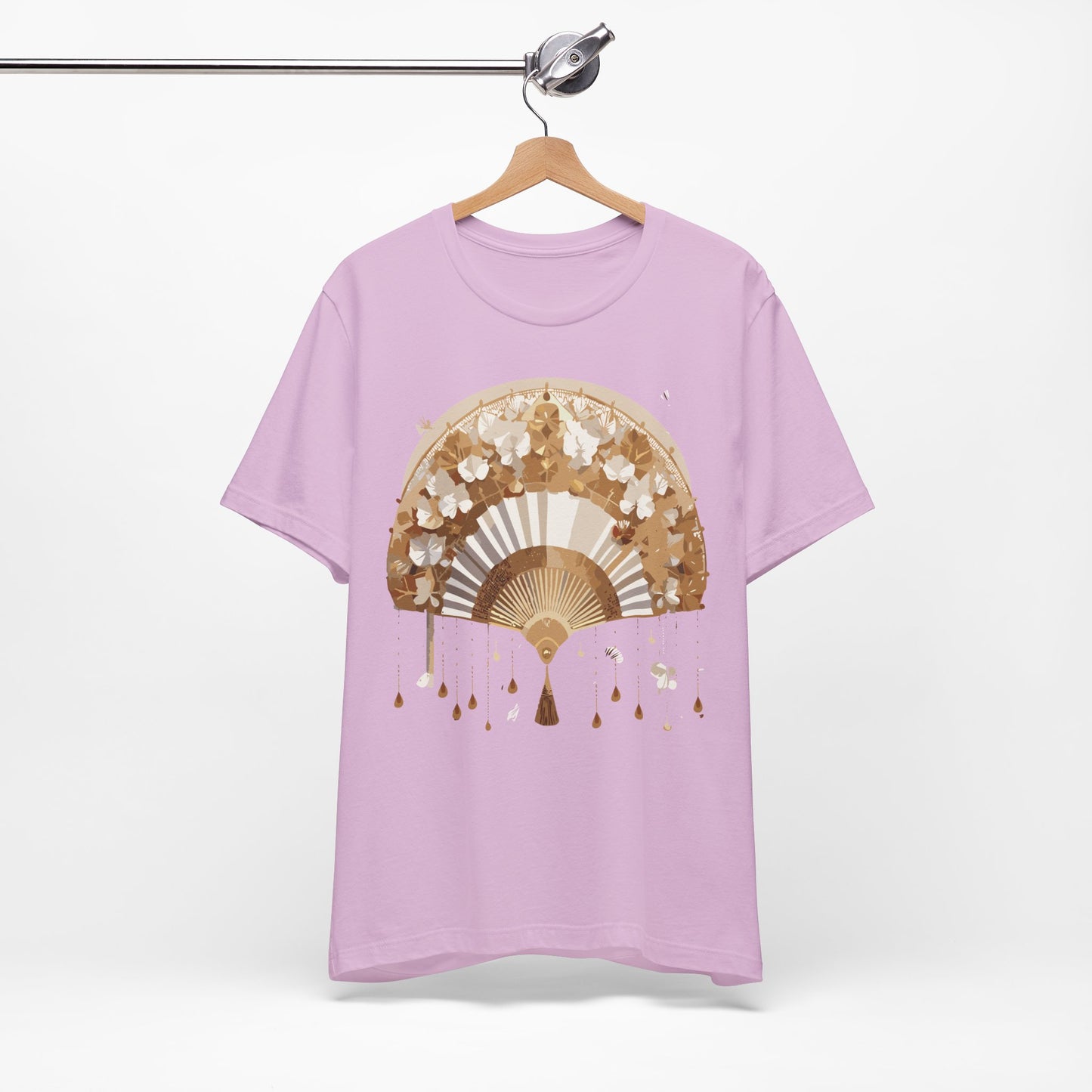 Fan shirt, Shirt with Fan, Tee Shirt with Gold Blower