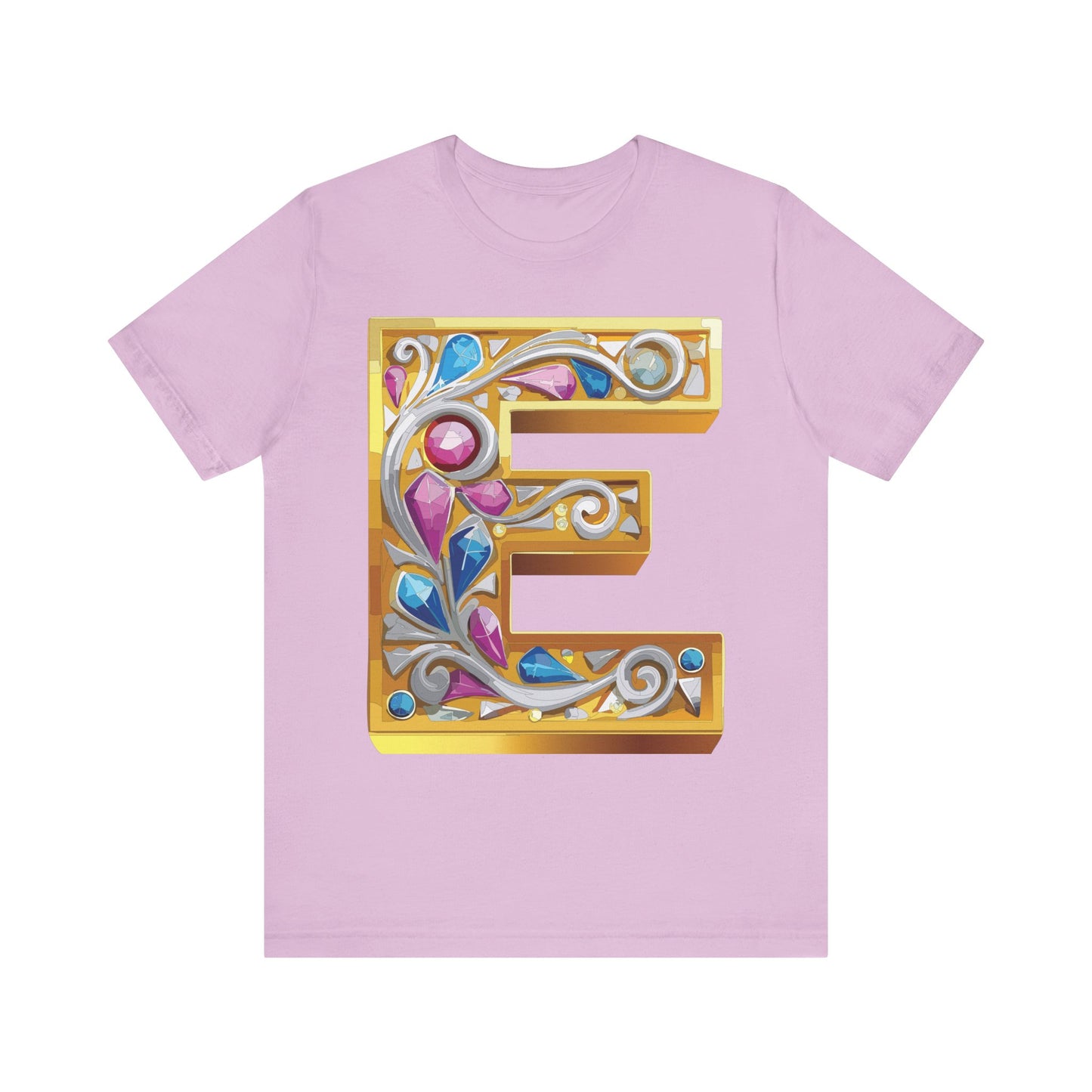 Letter Shirt, Shirt with Letters, Tee Shirt with Gold Letter, Shirt with Antique Letters