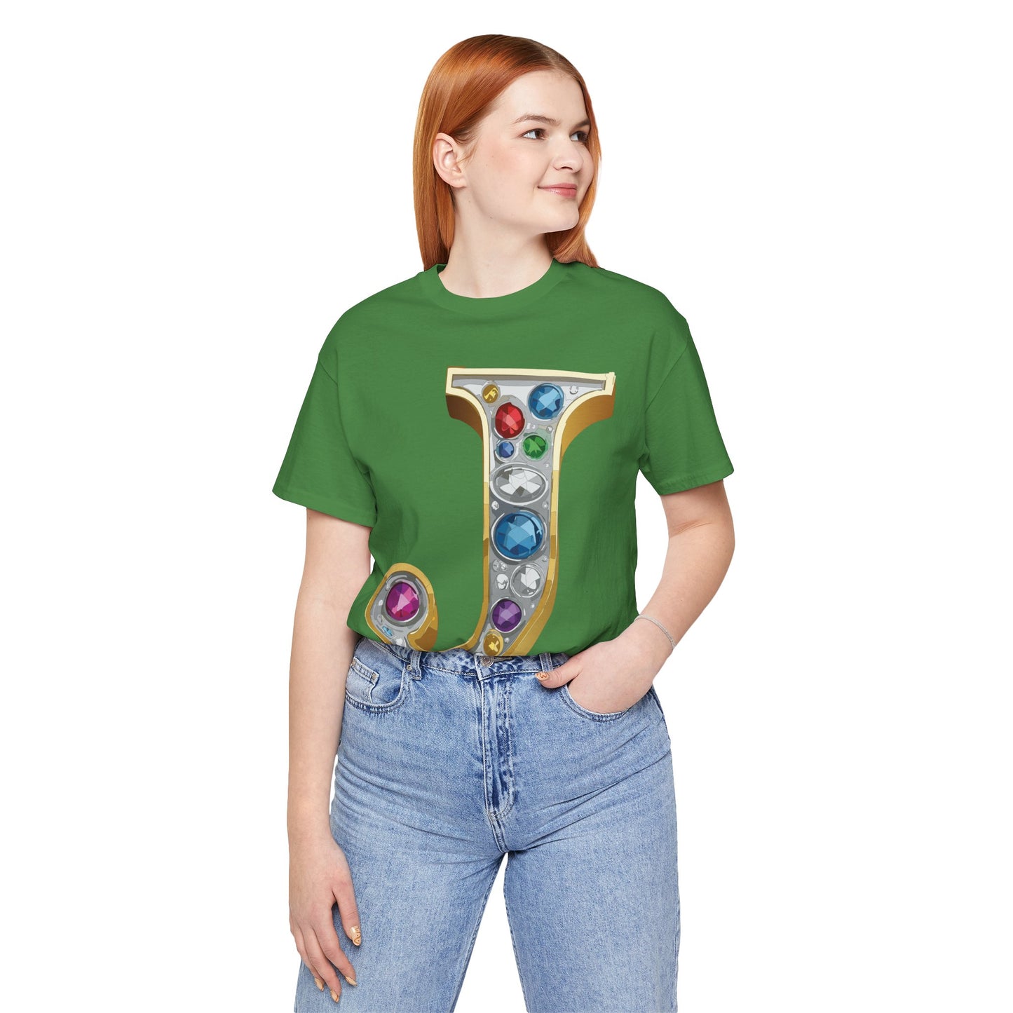 Letter Shirt, Shirt with Letters, Tee Shirt with Gold Letter, Shirt with Antique Letters