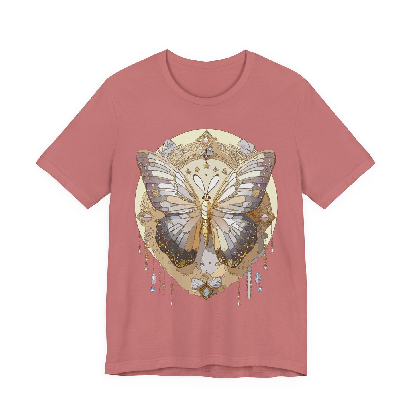 Butterfly Shirt, Shirt with Butterfly, Tee Shirt with Antique Butterfly