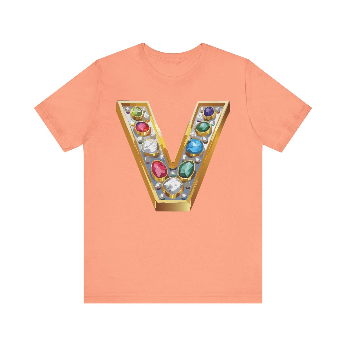 Letter Shirt, Shirt with Letters, Tee Shirt with Gold Letter, Shirt with Antique Letters